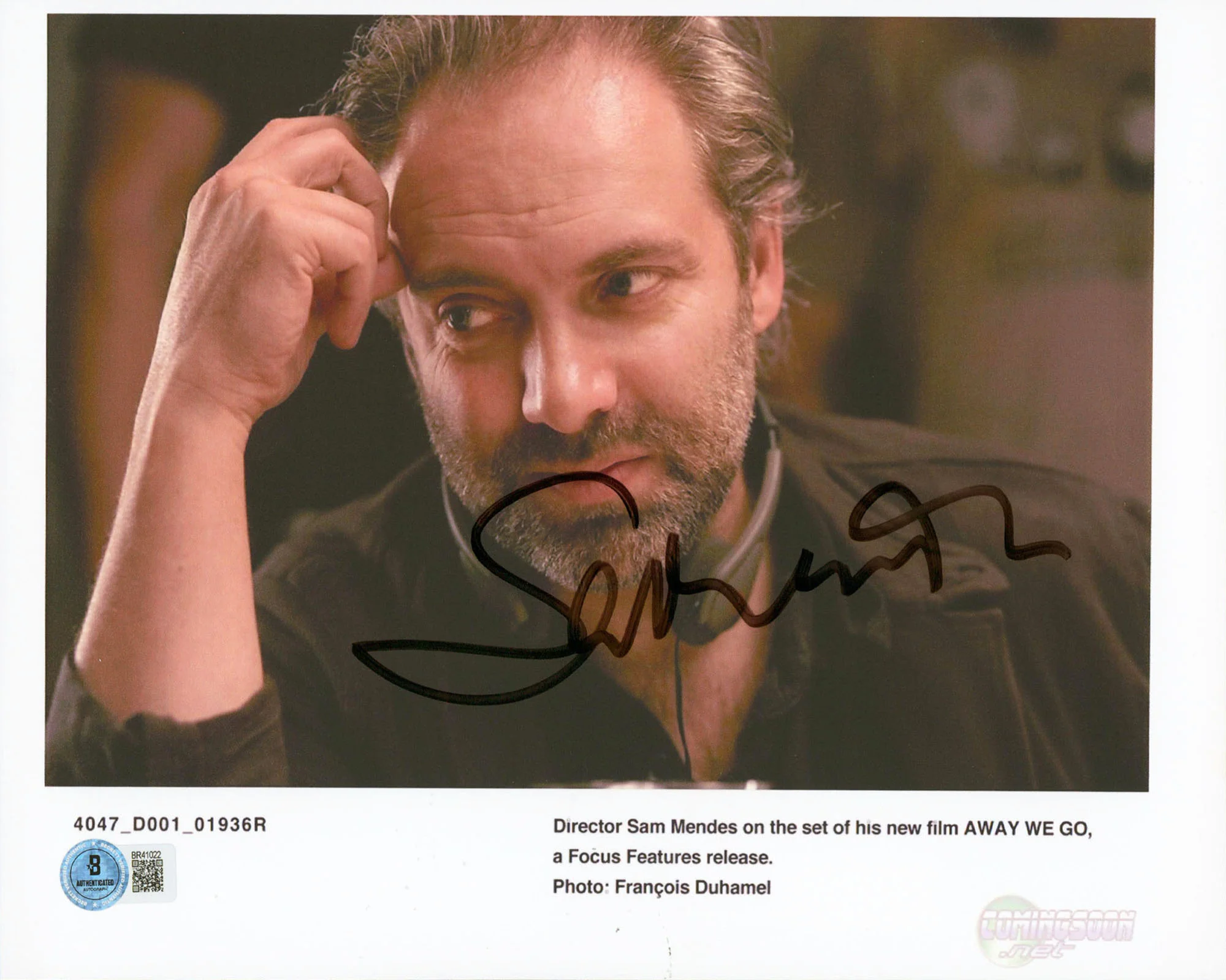 Sam Mendes Away We Go Authentic Signed 8.5x11 Horizontal Photo BAS #BR41022 - Image 2