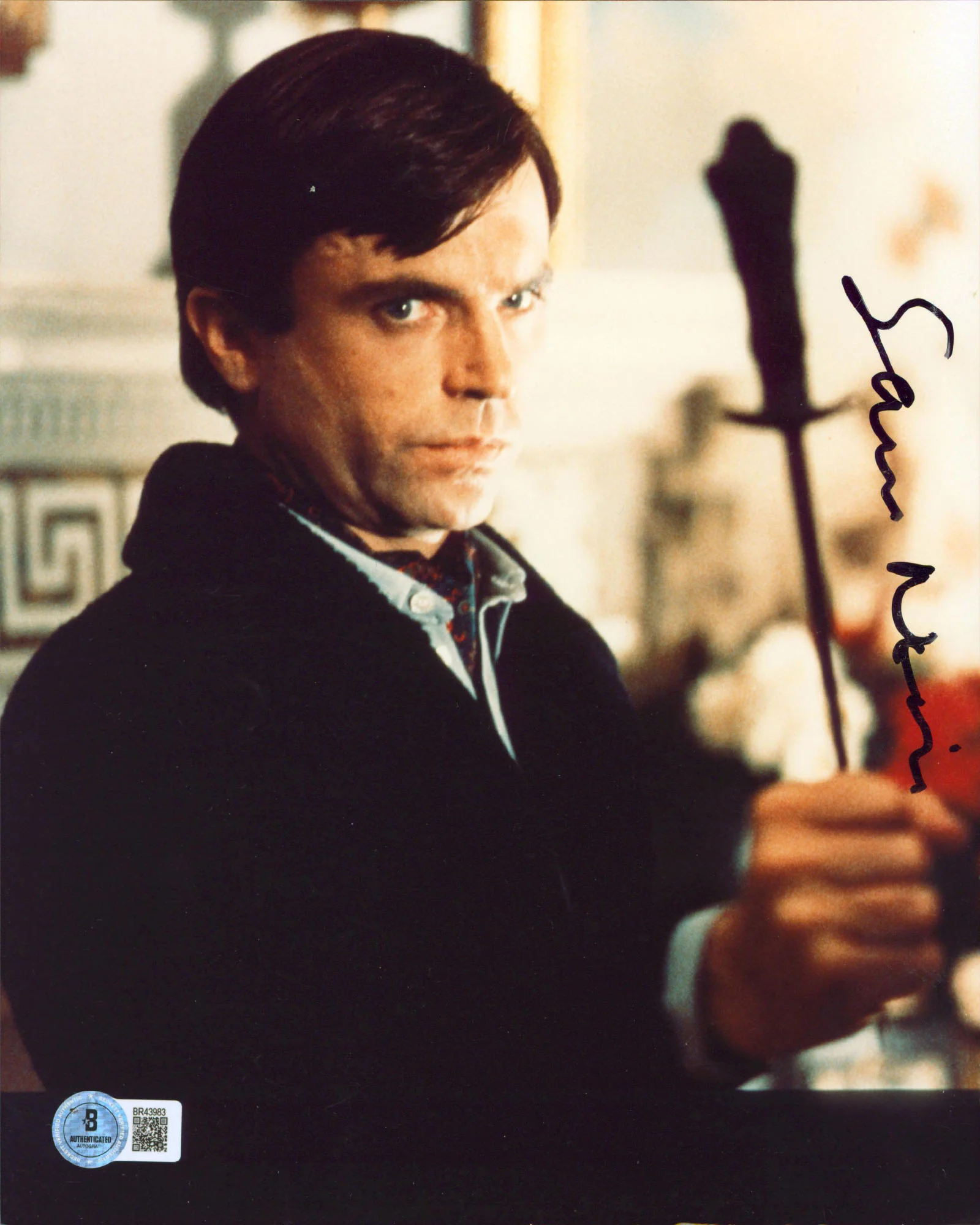 Sam Neill Omen III: The Final Conflict Authentic Signed 8x10 Photo BAS #BR43983