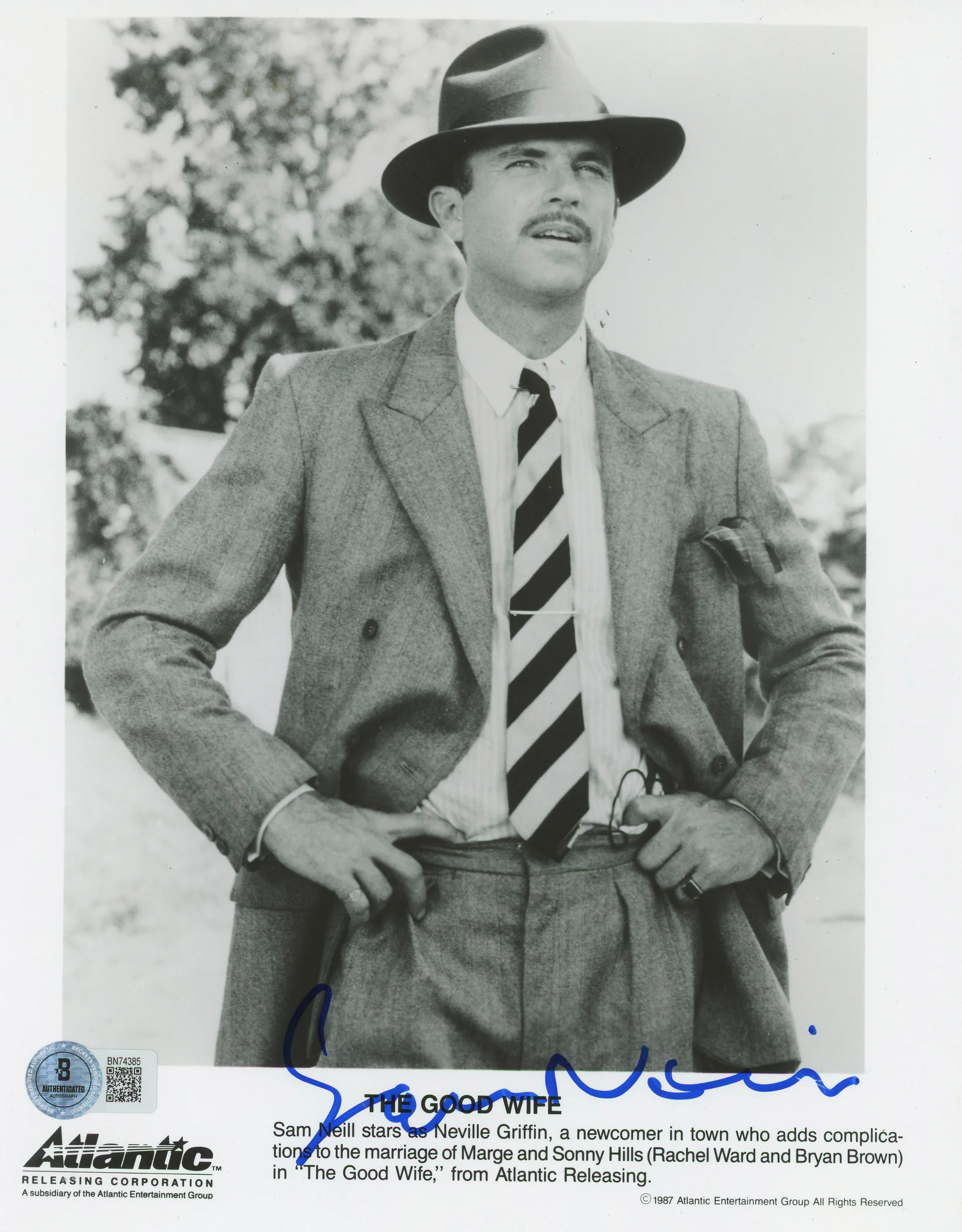 Sam Neill The Good Wife Authentic Signed 8x10 Photo Autographed BAS #BN74385 - Image 2