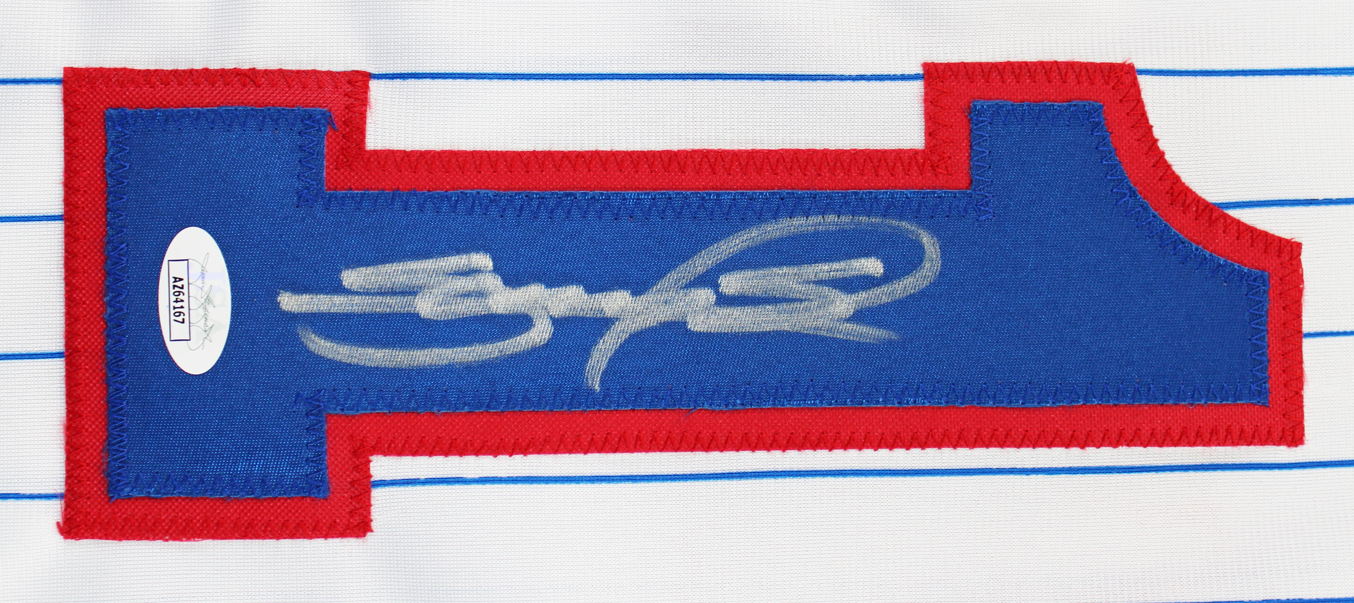 Sammy Sosa Authentic Signed White Pinstripe Pro Style Jersey Autographed JSA - Image 3