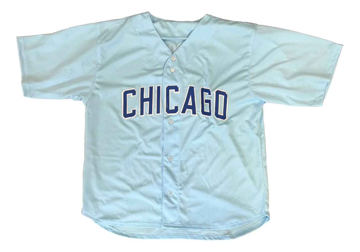 Sammy Sosa Chicago Signed Light Blue Baseball Jersey BAS - Image 3
