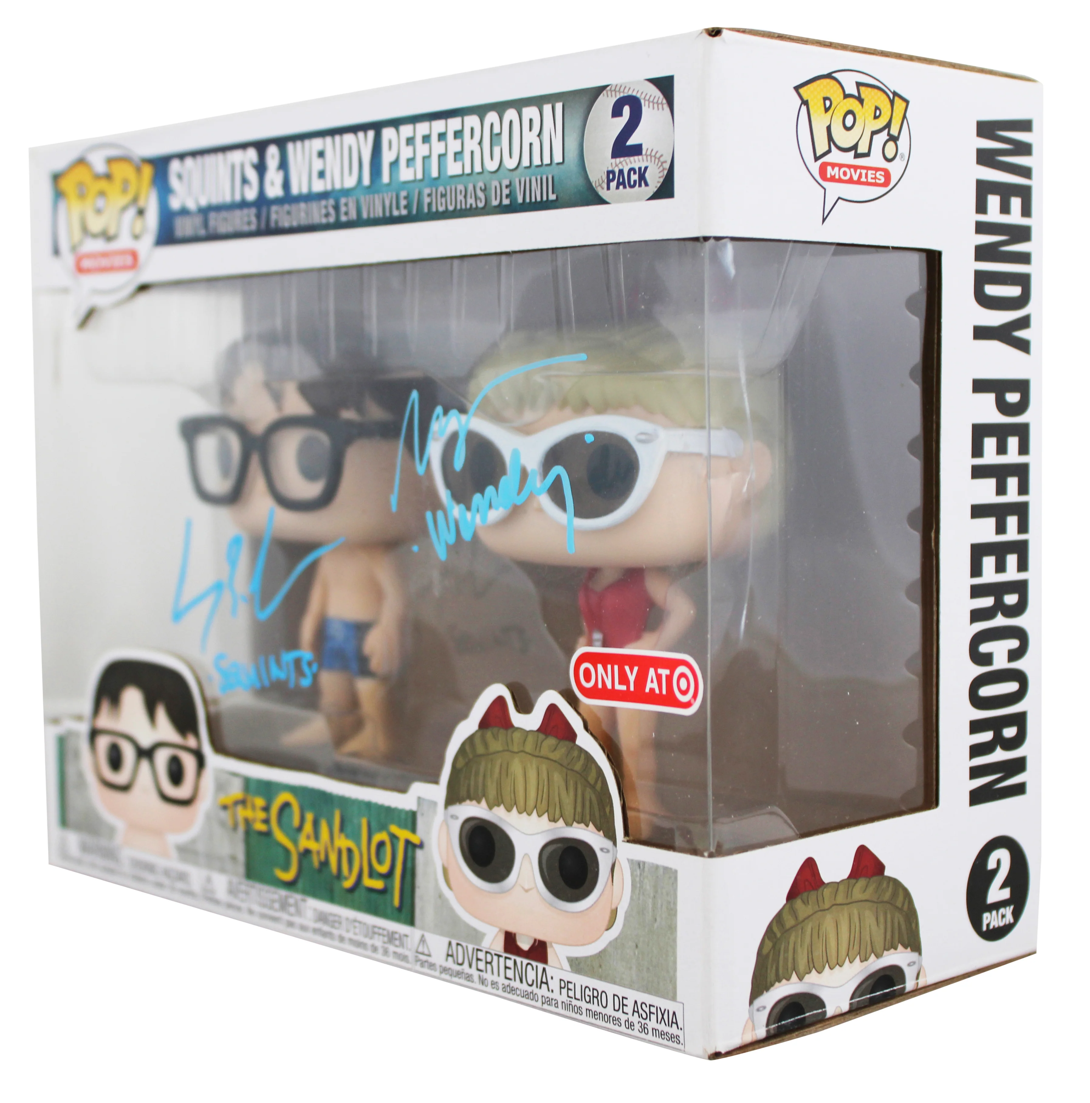 Sandlot (2) Leopardi & Shelton Signed 2 Pack Funko Pop Vinyl Figure PSA #AE45741 - Image 3