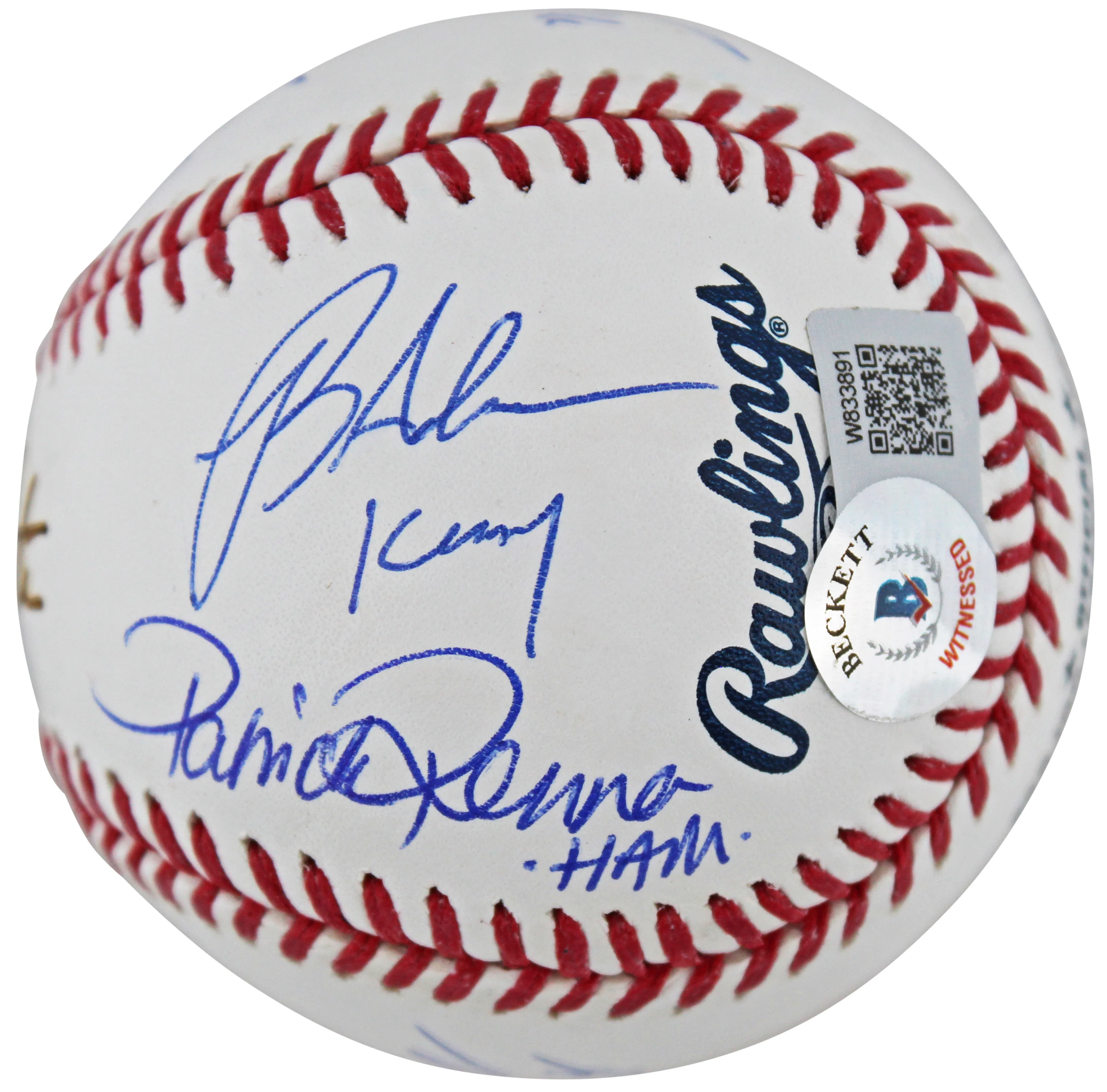 Sandlot (8) Guiry, Leopardi, Renna, +5 Signed Babe Ruth Baseball w Character BAS - Image 2