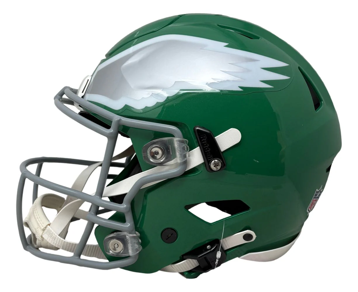 Saquon Barkley Signed Eagles FS Kelly Green Authentic SpeedFlex Helmet PSA/DNA - Image 4