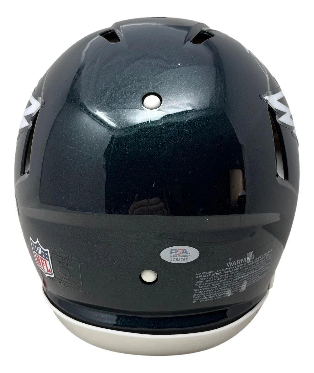 Saquon Barkley Signed Philadelphia Eagles FS Authentic Speed Helmet PSA/DNA - Image 4