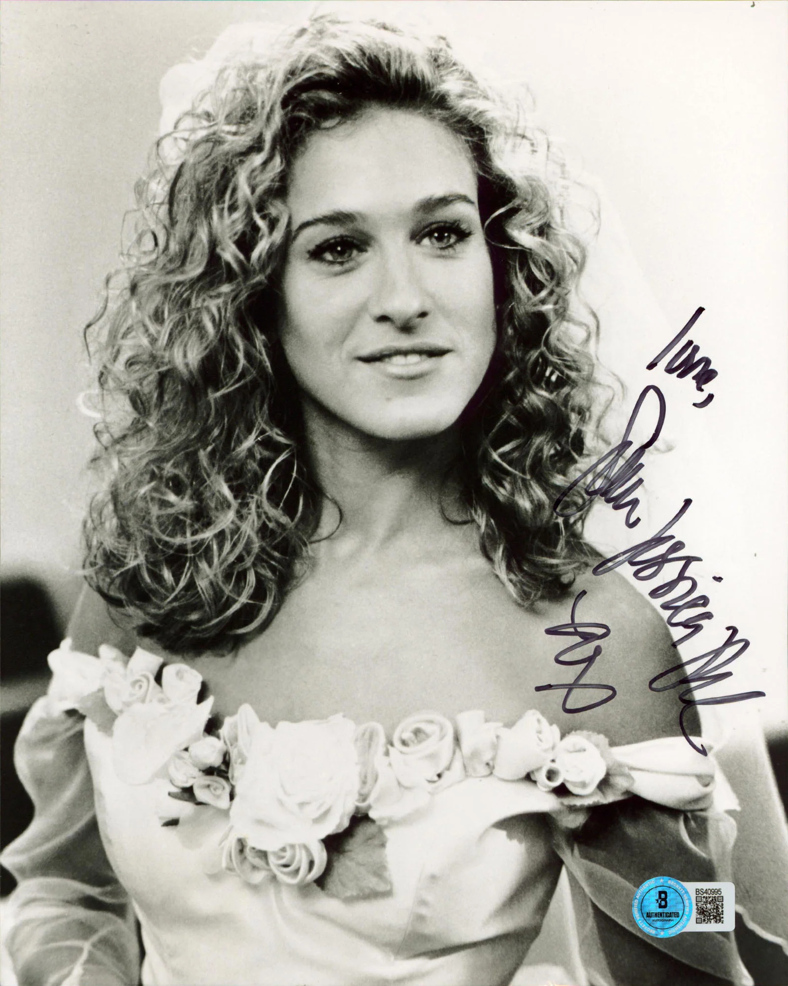 Sarah Jessica Parker Honeymoon In Vegas "Love" Signed 8x10 Photo BAS #BS40995 - Image 2