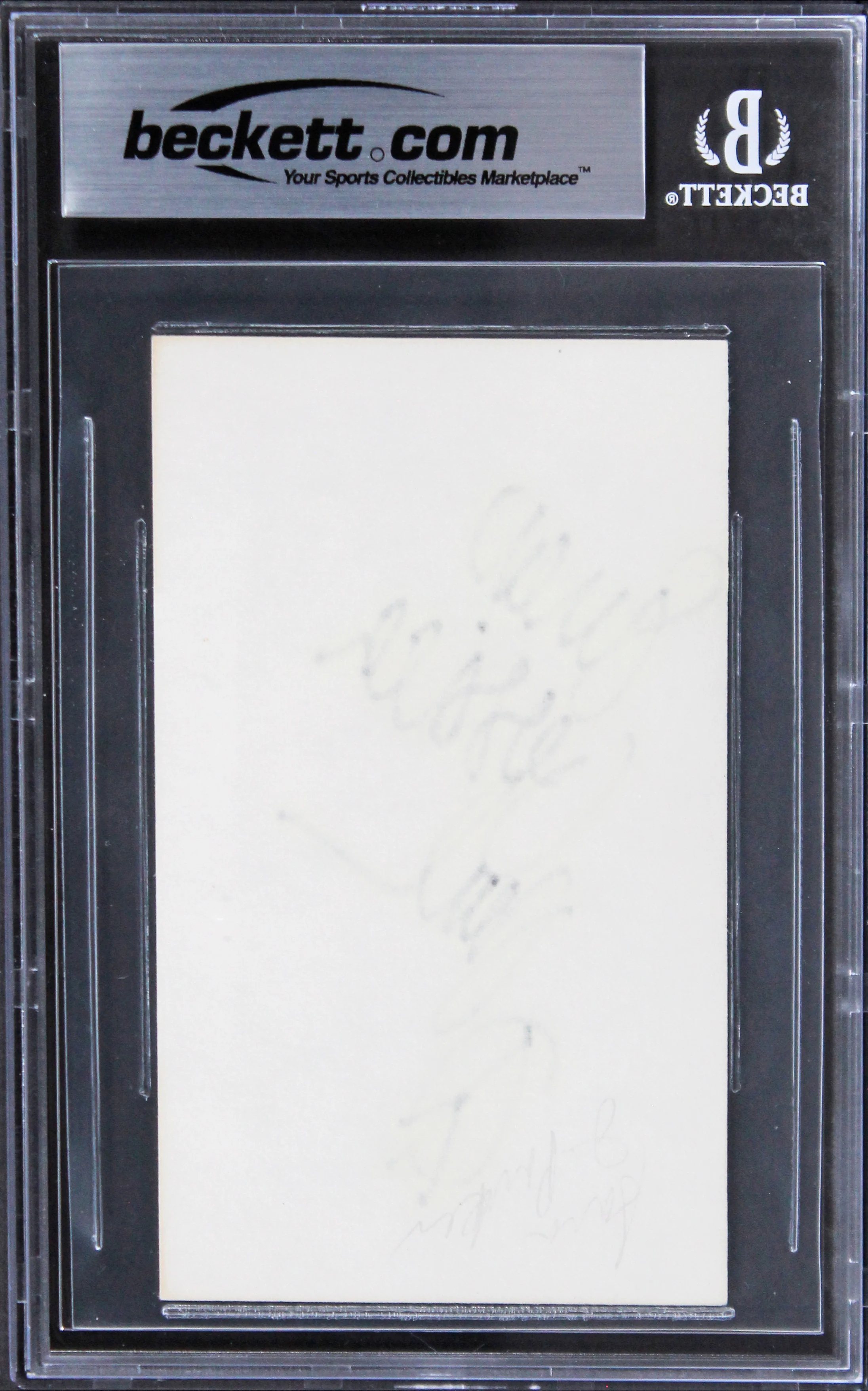 Sarah Jessica Parker Sex And The City "Peace" Signed 3x5 Index Card BAS Slab 2 - Image 3