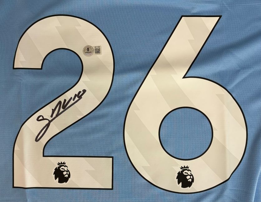Savinho Signed Manchester City Puma Soccer Jersey BAS - Image 2