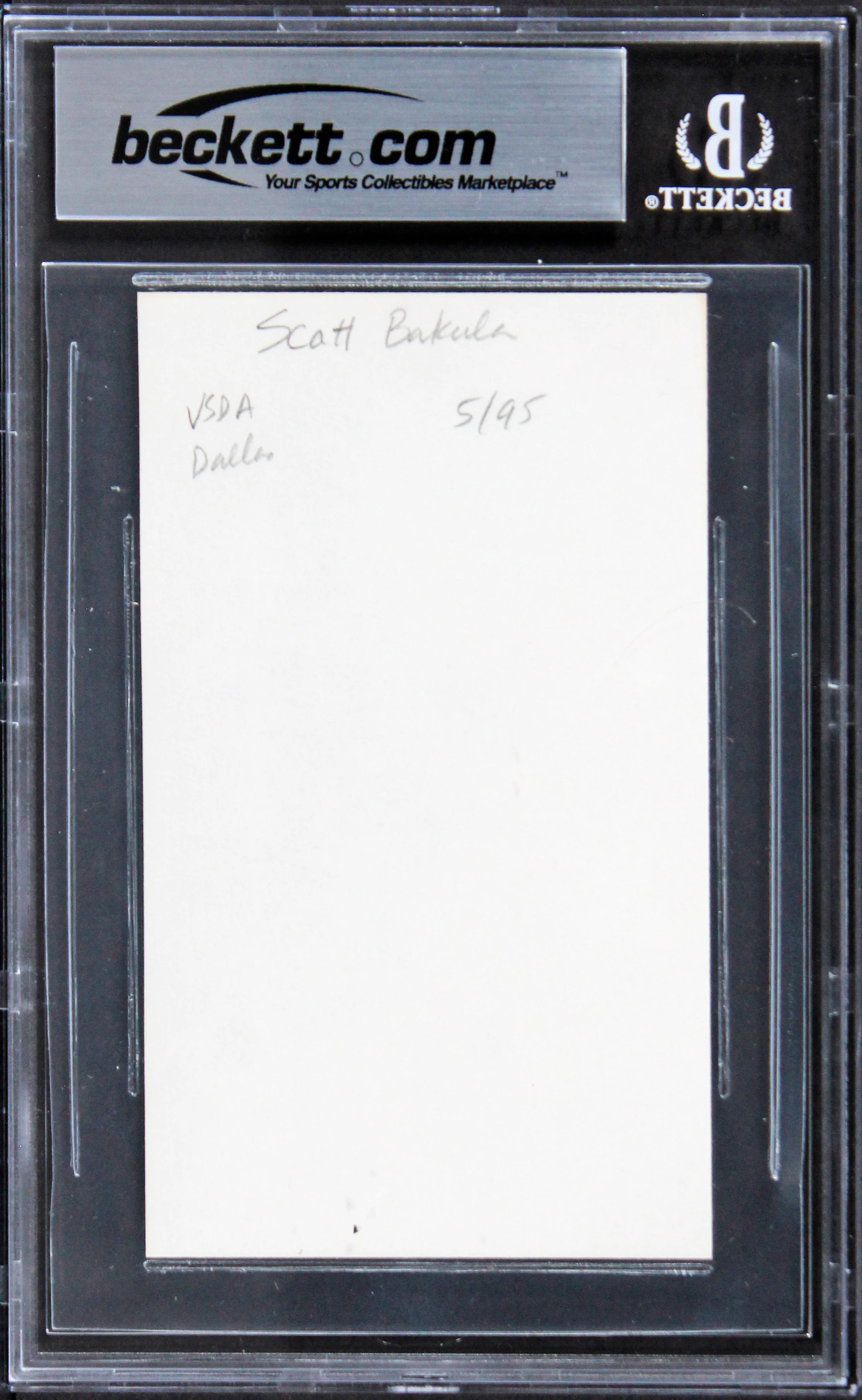 Scott Bakula Star Trek Enterprise Authentic Signed 3x5 Index Card BAS Slabbed 1 - Image 3