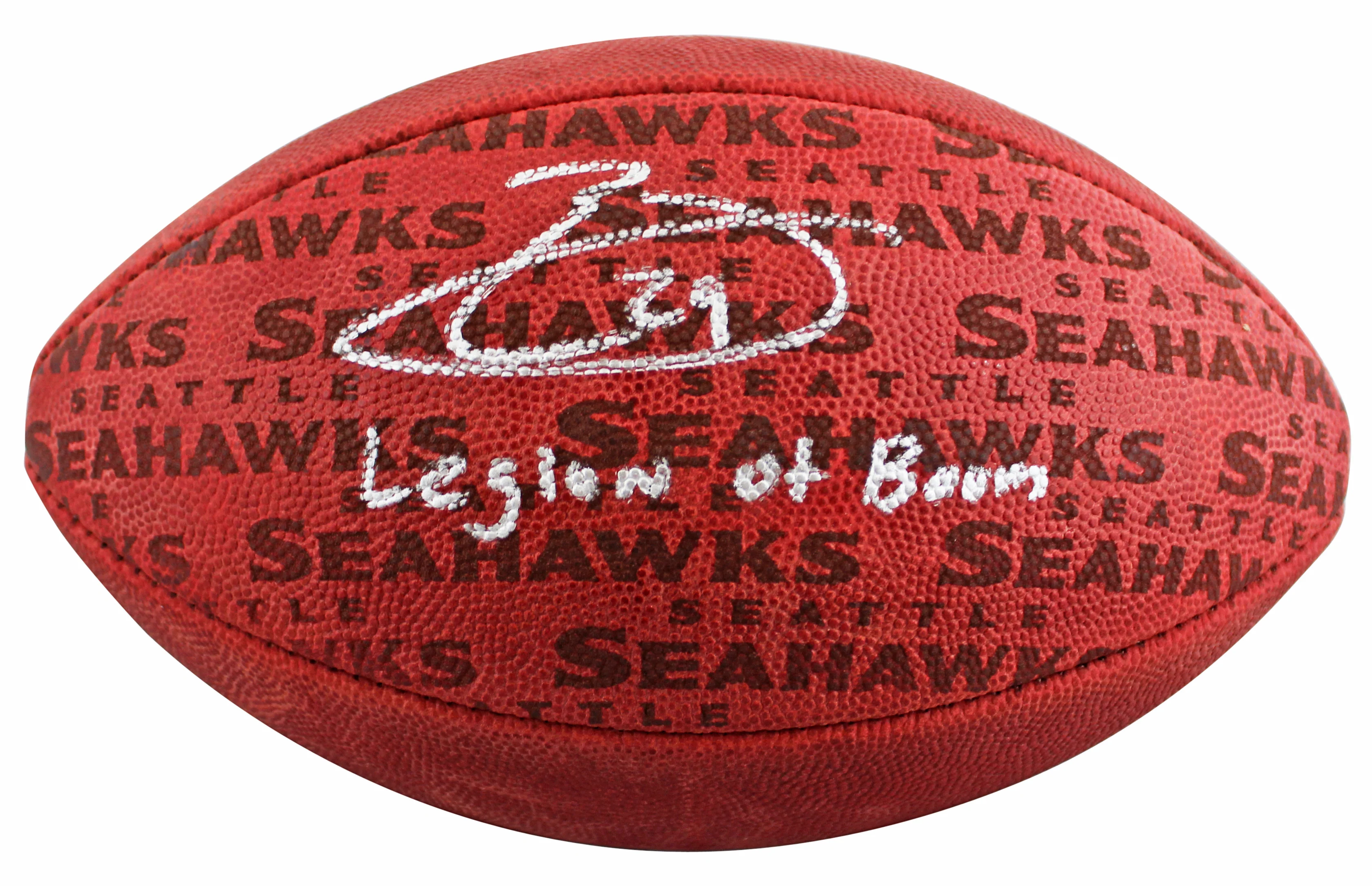 Seahawks Earl Thomas "Legion of Boom" Signed "Duke" Team Showcase Football BAS W - Image 3