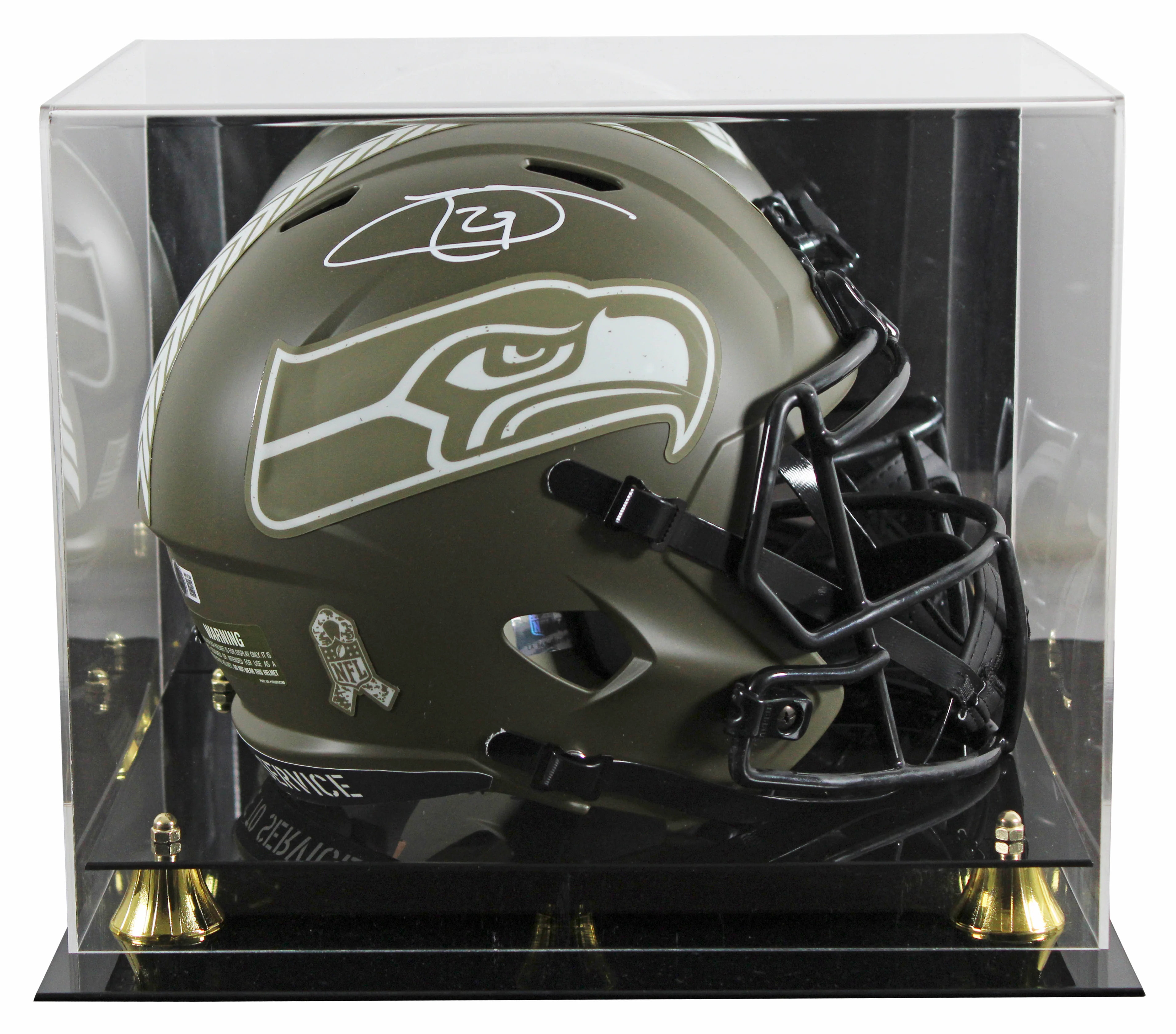 Seahawks Earl Thomas Signed STS Full Size Speed Rep Helmet W/ Case BAS Witnessed - Image 2