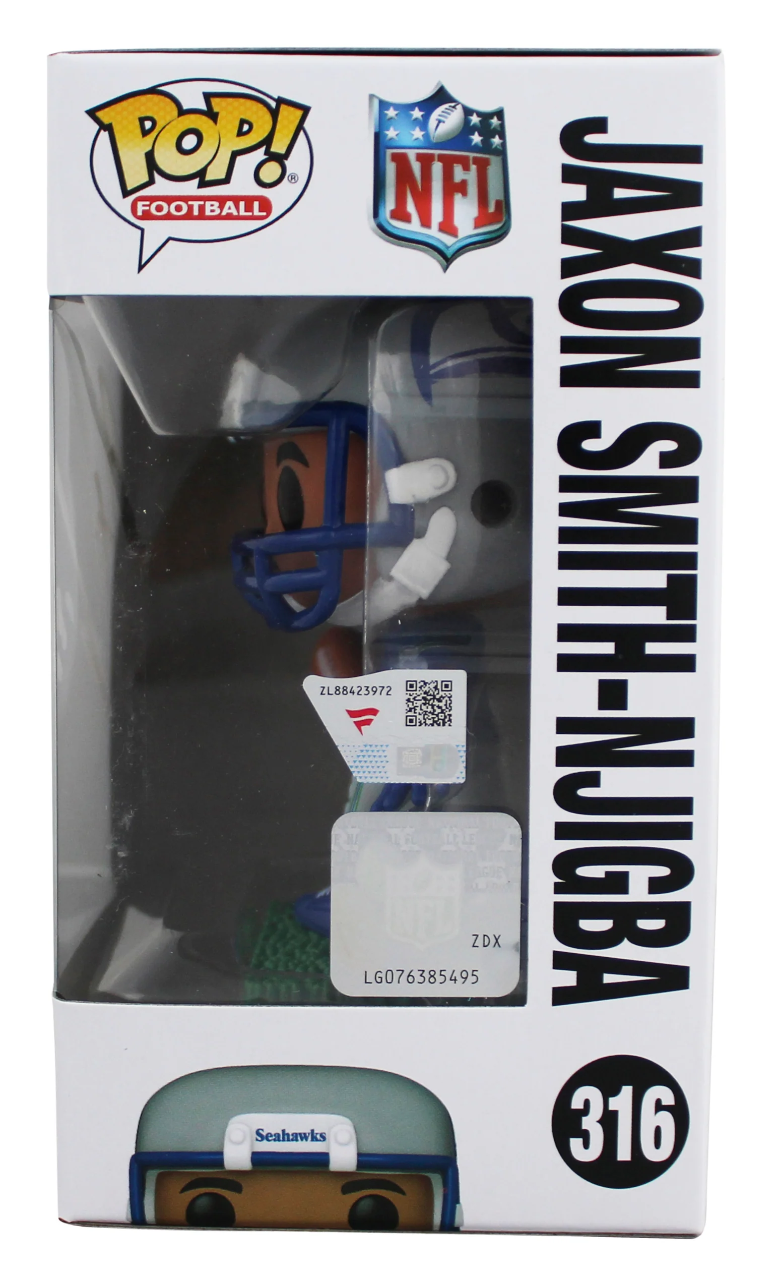 Seahawks Jaxon Smith-Njigba Signed #316 Funko Pop Vinyl Figure Fanatics - Image 4