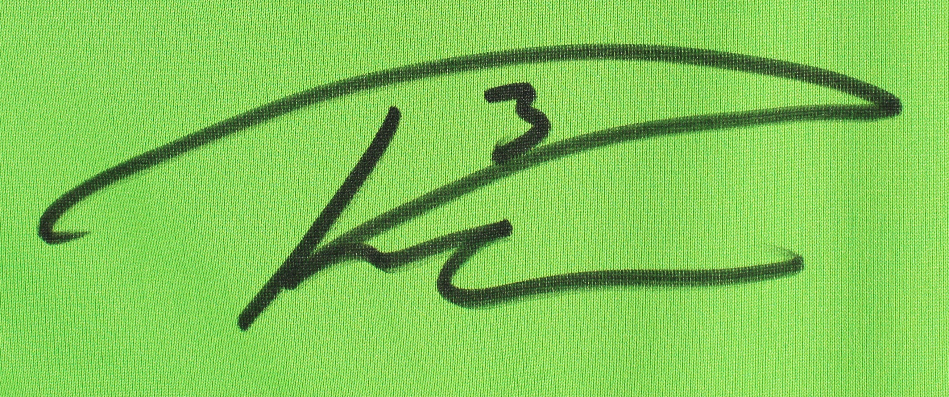 Seahawks Russell Wilson Authentic Signed Neon Green Nike Jersey Fanatics - Image 3