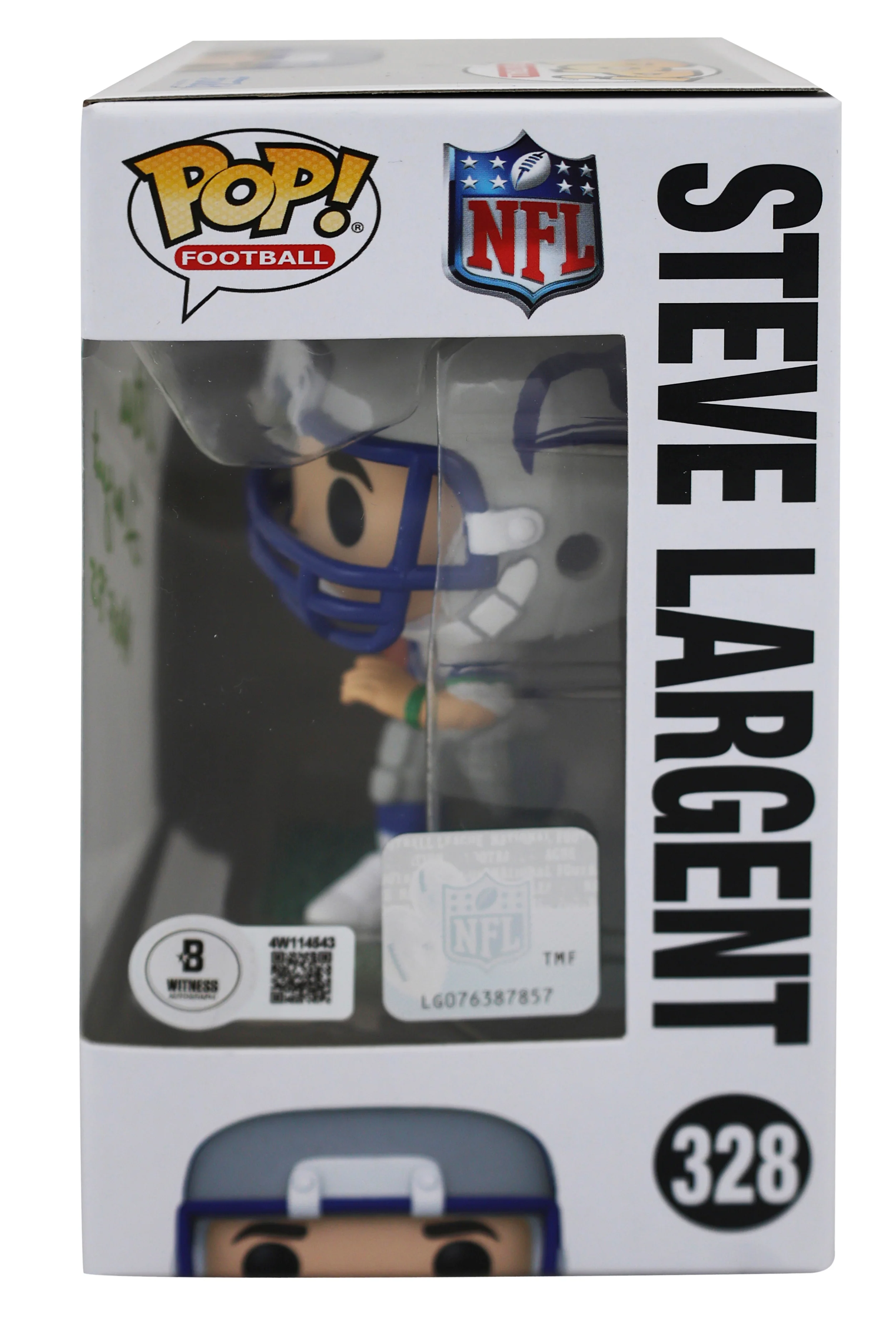 Seahawks Steve Largent "HOF 1995" Signed #86 Funko Pop Vinyl Figure BAS Witness - Image 4