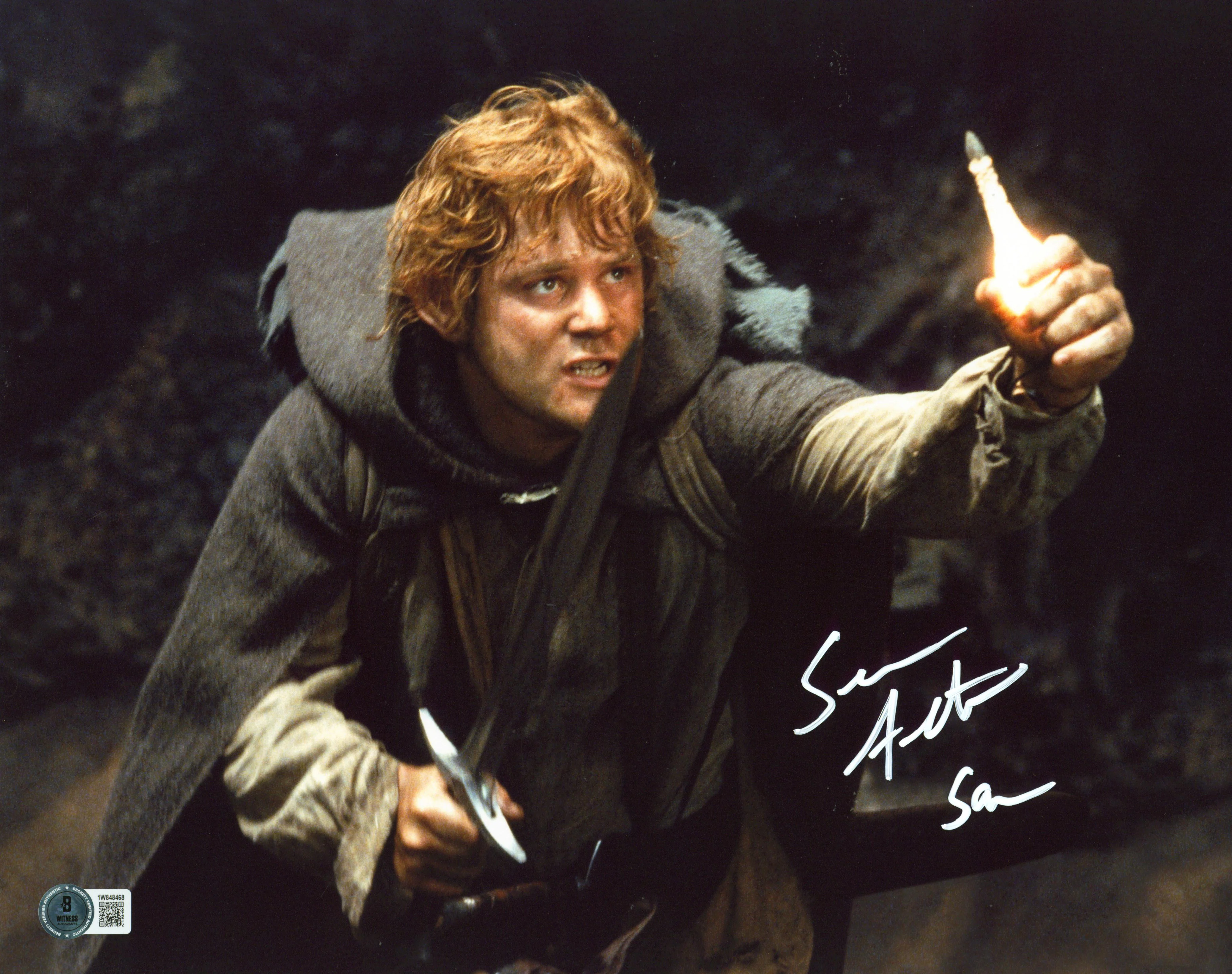 Sean Astin Lord of the Rings "Sam" Authentic Signed 11x14 Photo BAS Witnessed - Image 2