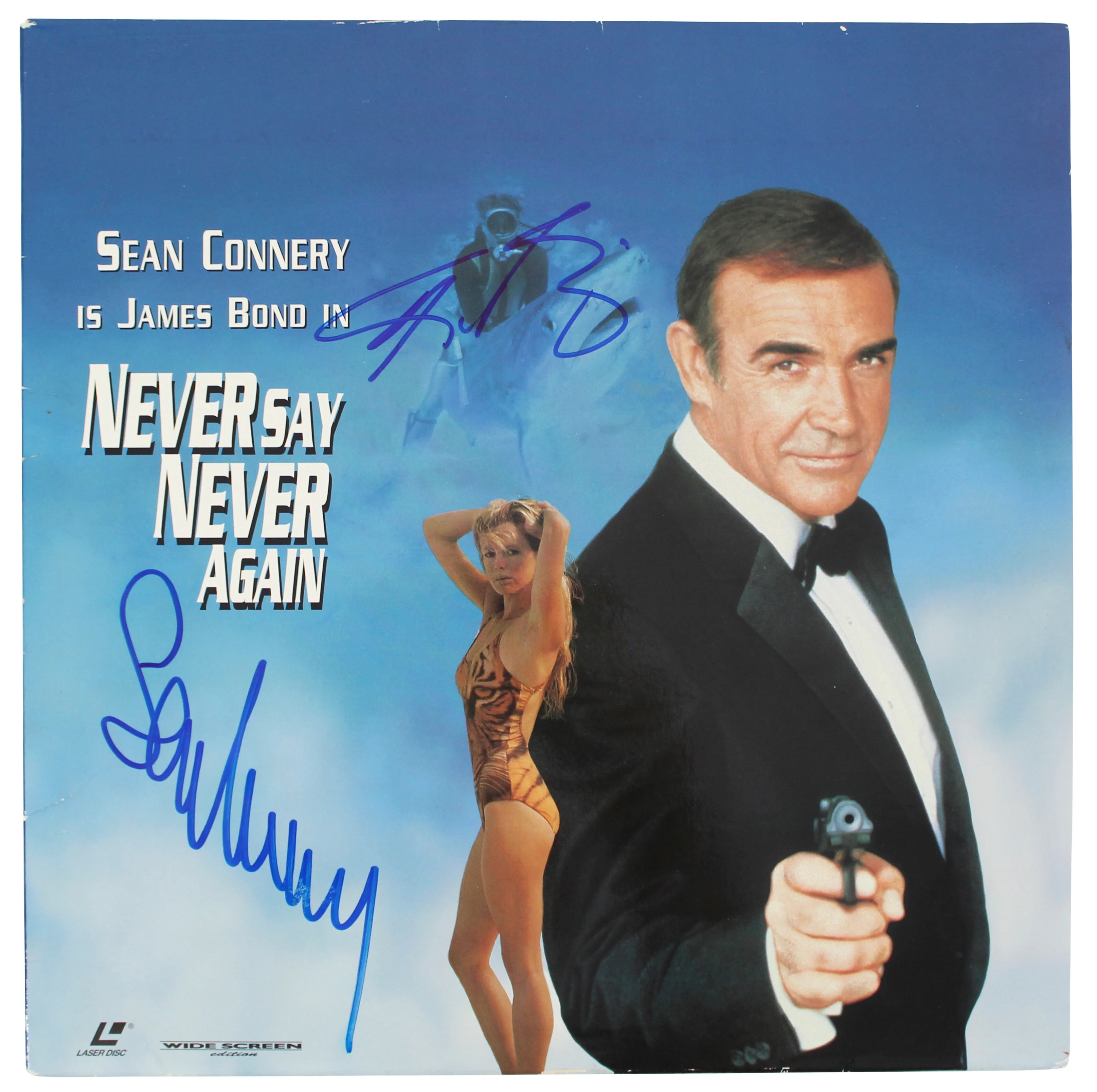 Sean Connery & Kim Basinger James Bond 007 Signed Laserdisc Cover W/Disk BAS - Image 3