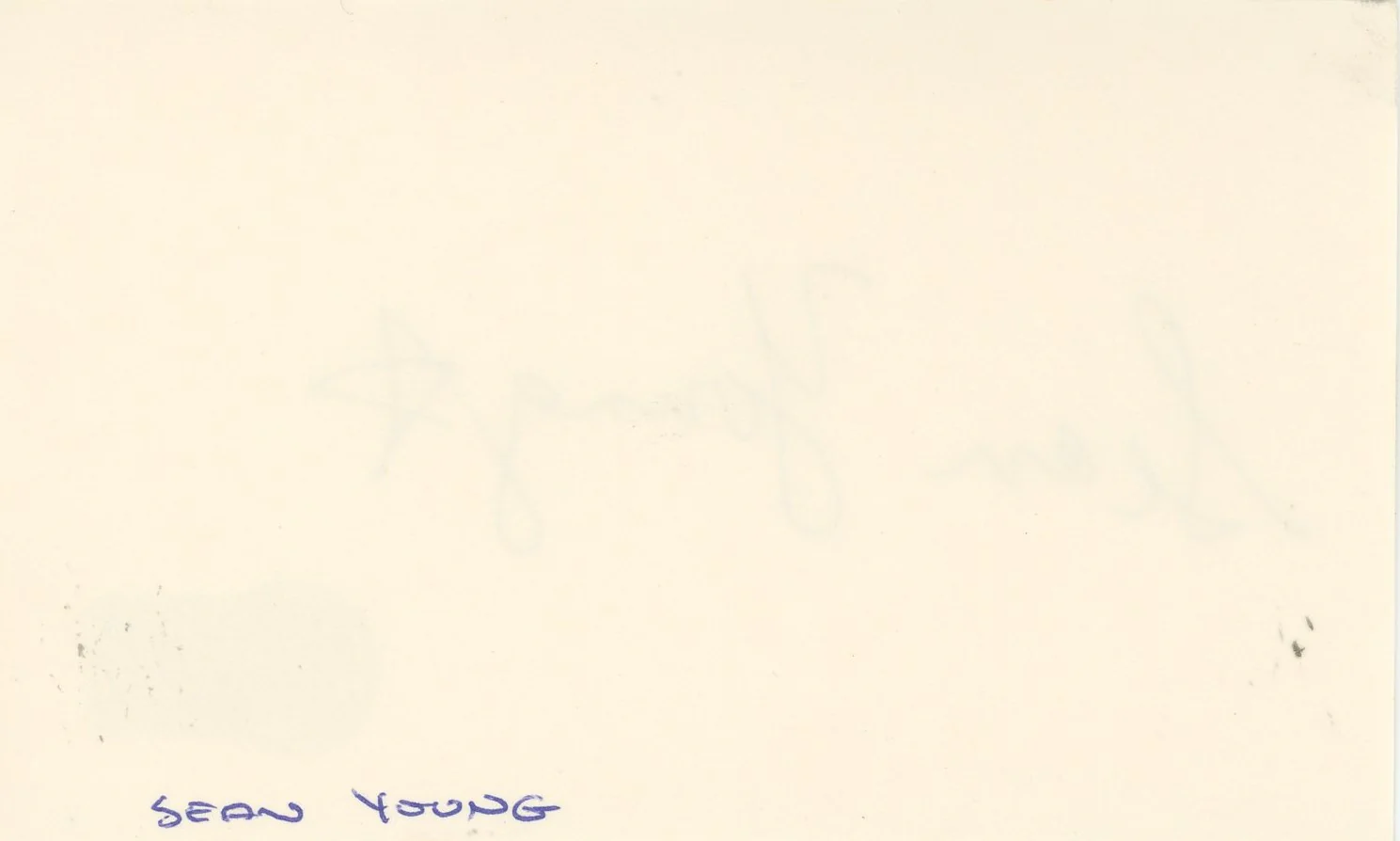Sean Young Blade Runner Authentic Signed 3x5 Index Card BAS #BQ45367 - Image 3