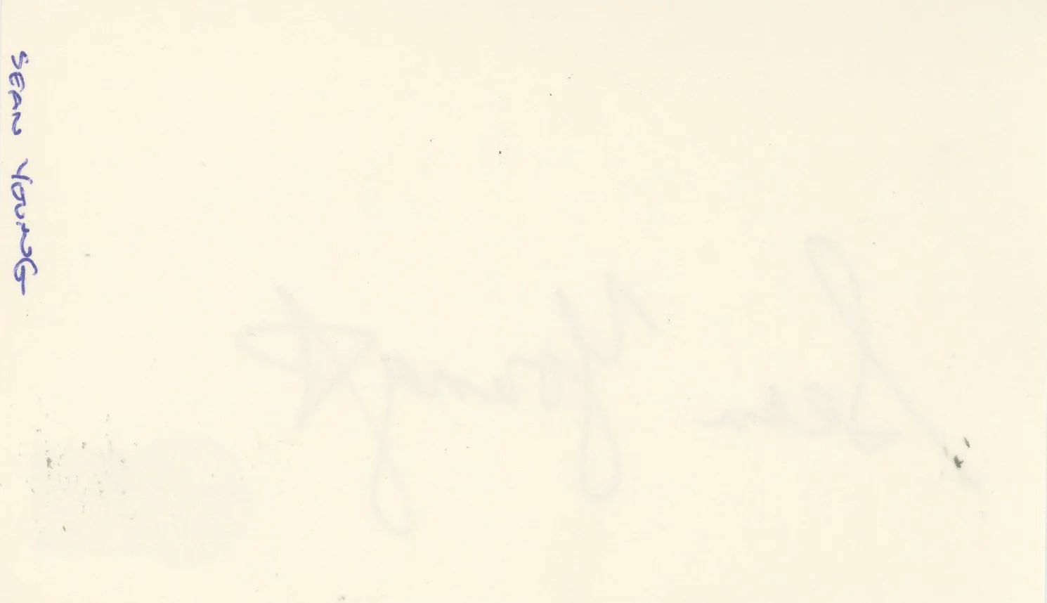 Sean Young Blade Runner Authentic Signed 3x5 Index Card BAS #BQ45368 - Image 3
