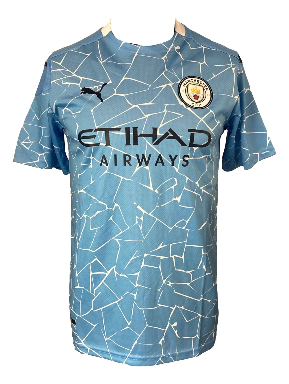 Sergio Aguero Signed Manchester City Puma Soccer Jersey BAS - Image 3