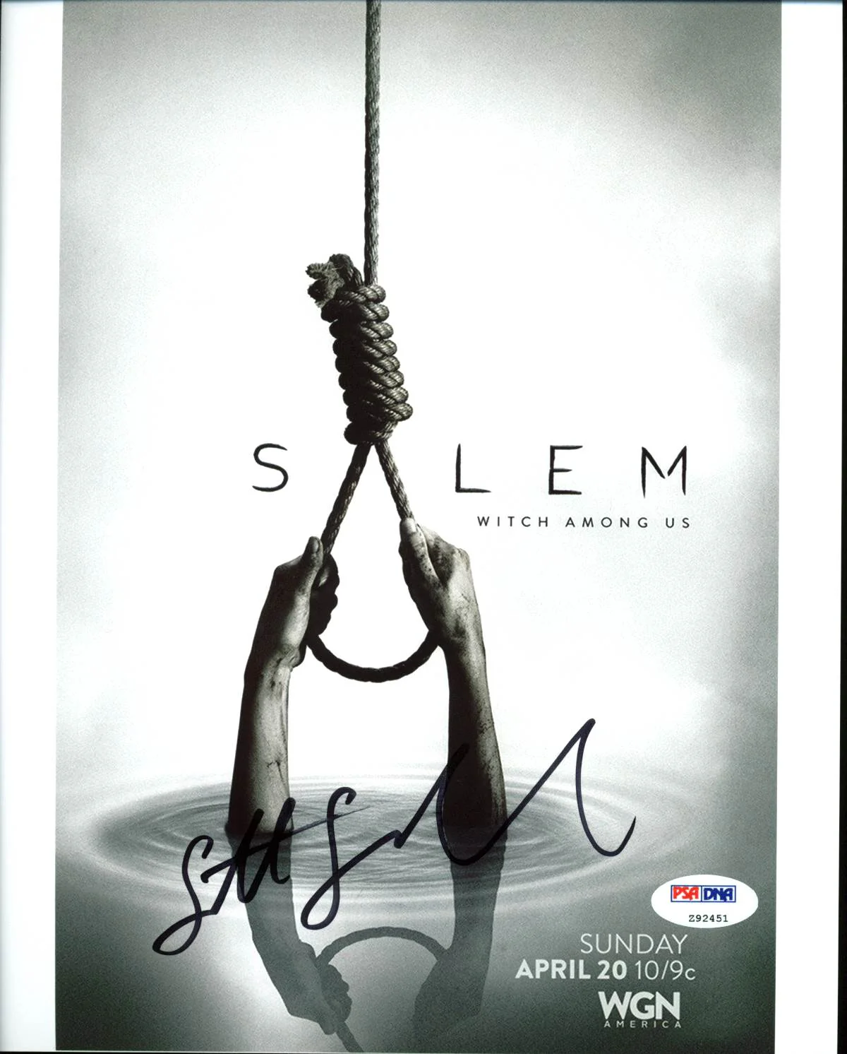 Seth Gabel Salem Authentic Signed 8X10 Photo Autographed PSA/DNA #Z92451
