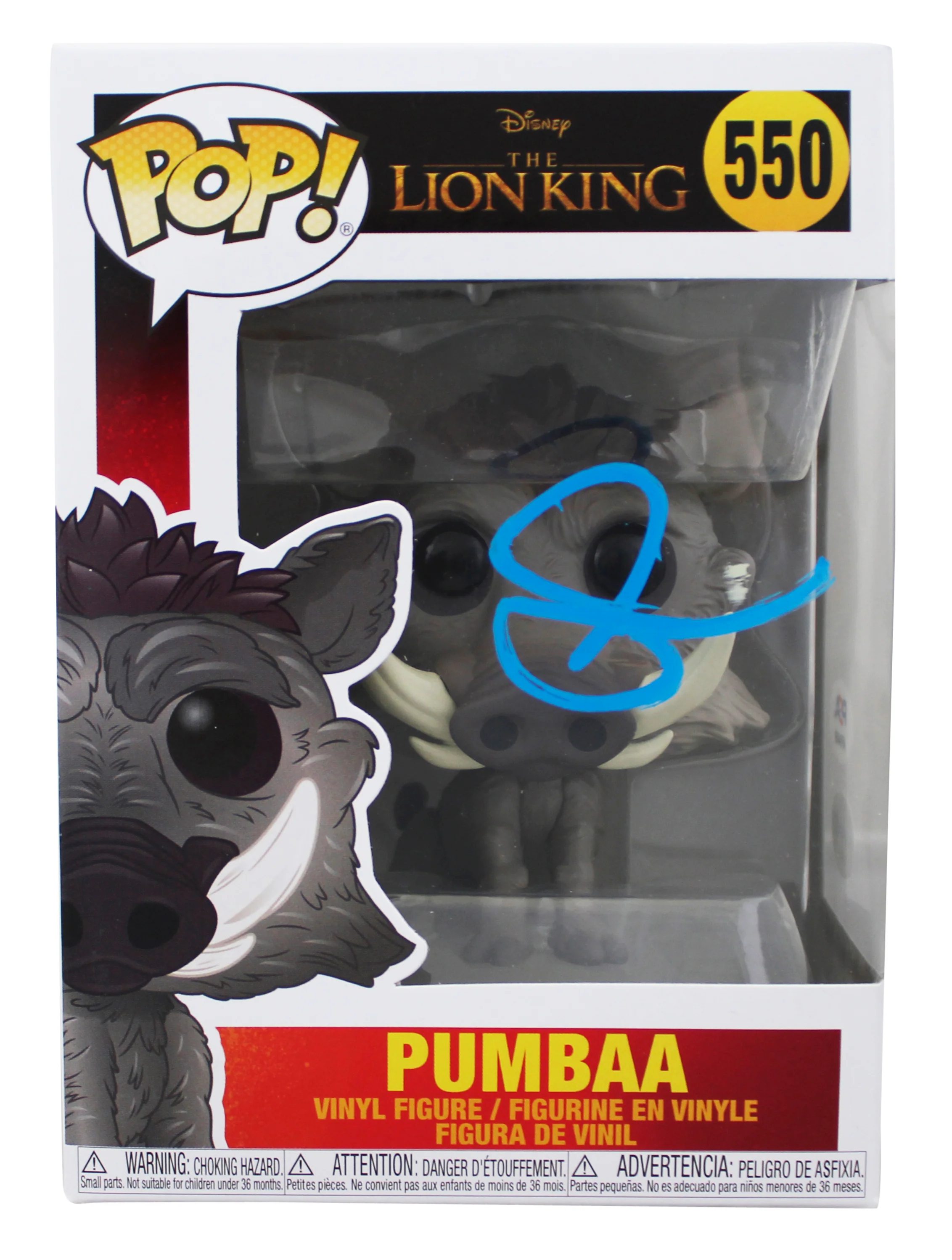 Seth Rogan The Lion King Signed Pumbaa #550 Funko Pop Vinyl Figure PSA #AP84499 - Image 2