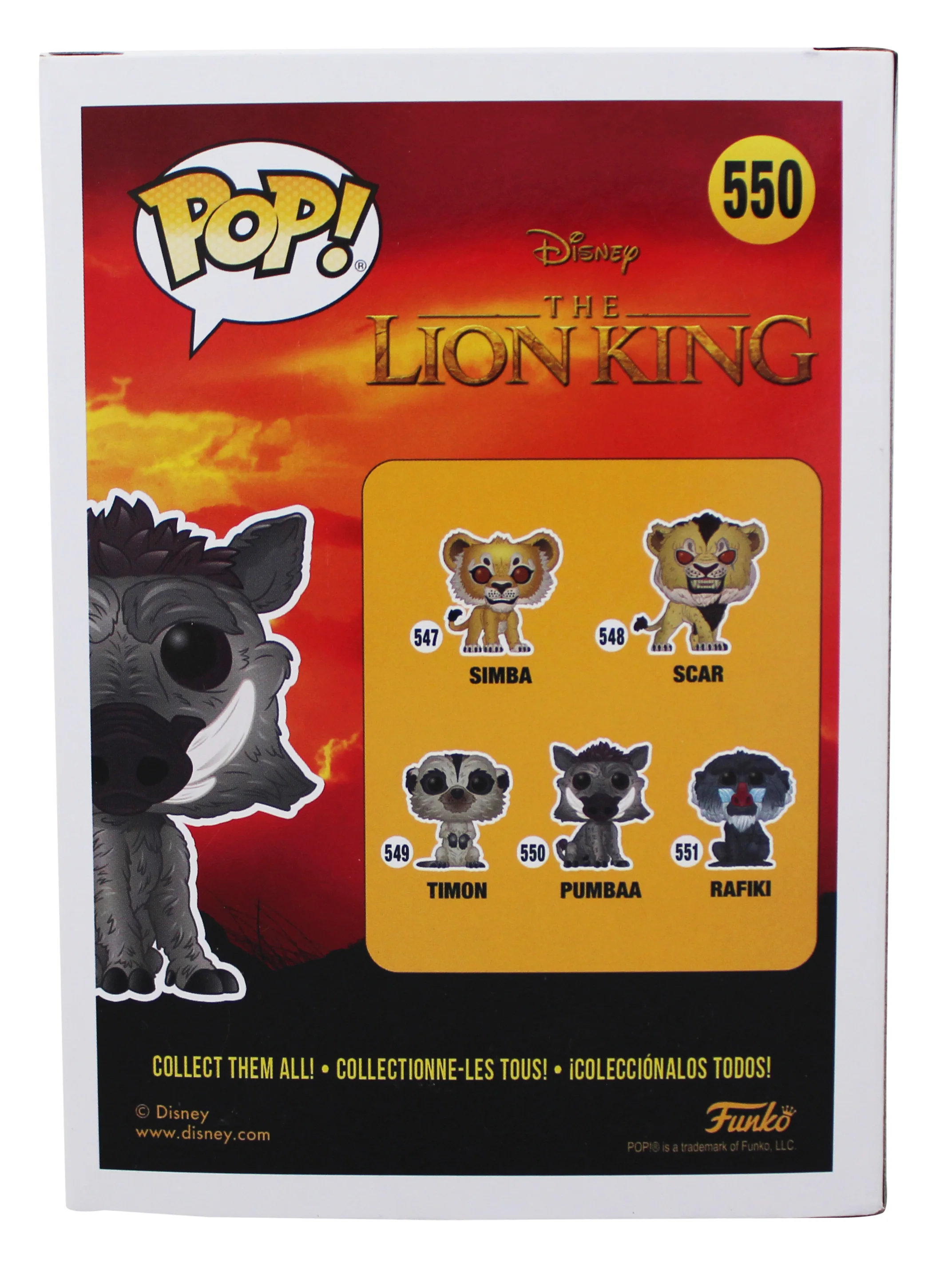 Seth Rogan The Lion King Signed Pumbaa #550 Funko Pop Vinyl Figure PSA #AP84499 - Image 5