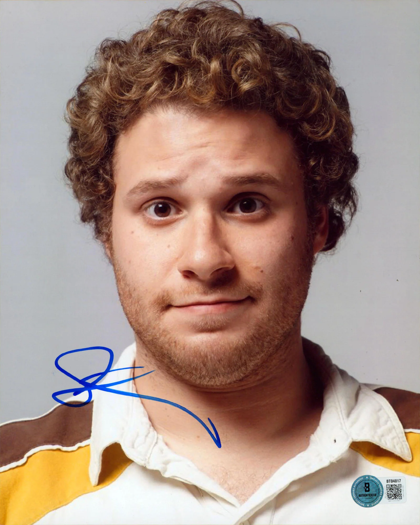 Seth Rogen Pineapple Express Authentic Signed 8x10 Vertical Photo BAS #BT04817