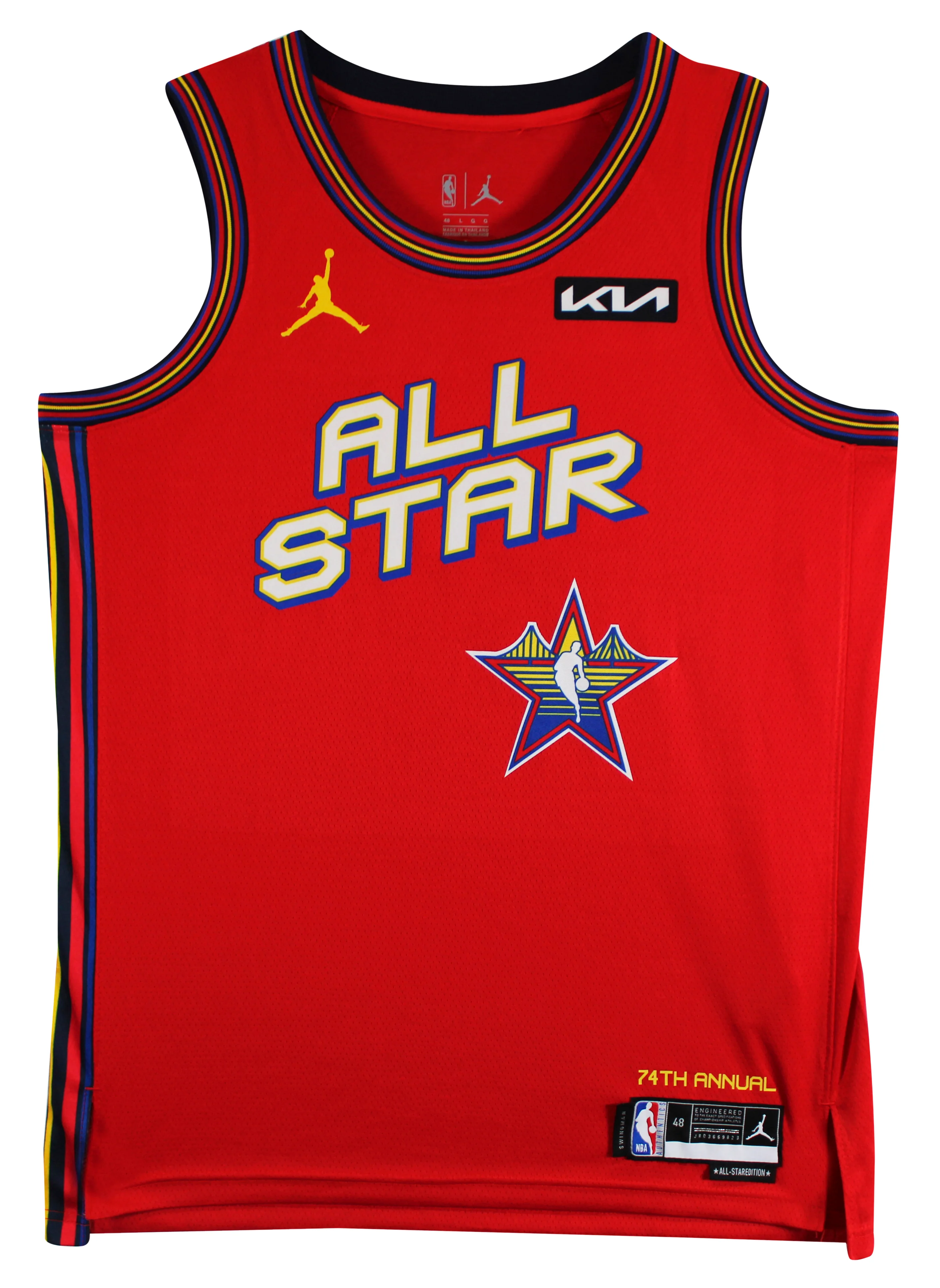 Shai Gilgeous-Alexander Signed Red ASG Nike Jordan Swingman Jersey JSA #CK50631 - Image 5