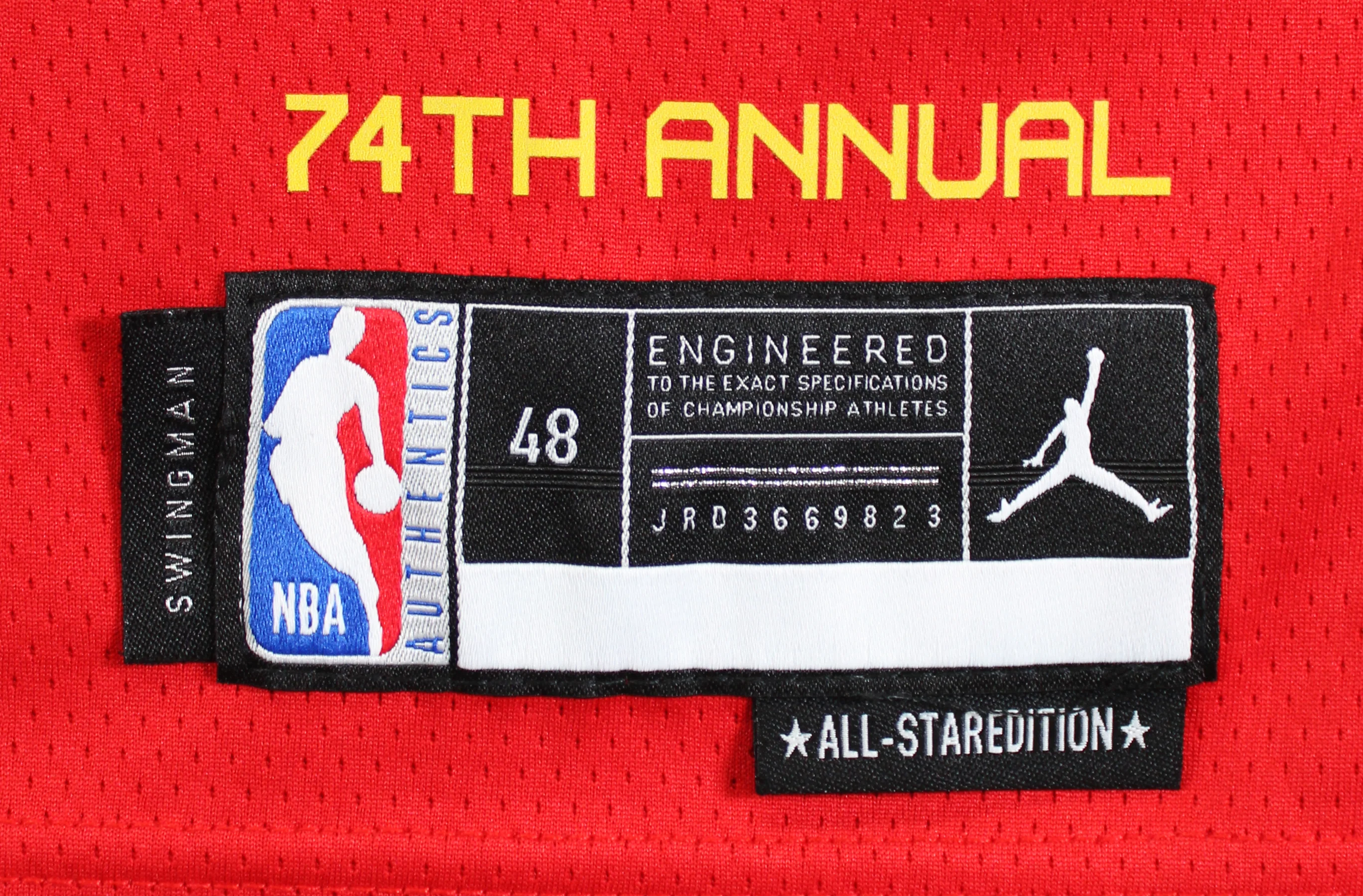 Shai Gilgeous-Alexander Signed Red ASG Nike Jordan Swingman Jersey JSA #CK50631 - Image 7