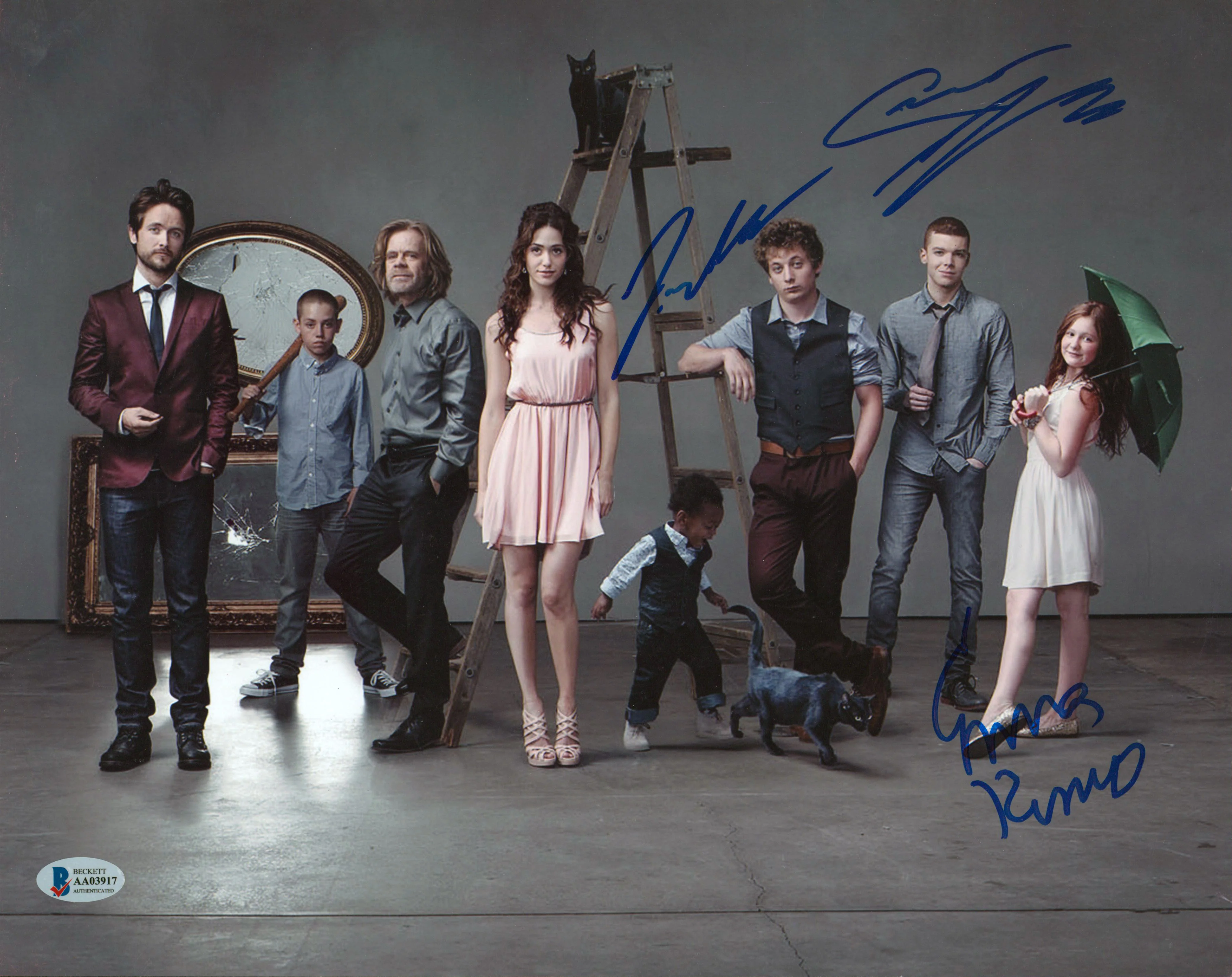 Shameless (3) White, Kenney & Monaghan Authentic Signed 11x14 Photo BAS #AA03917