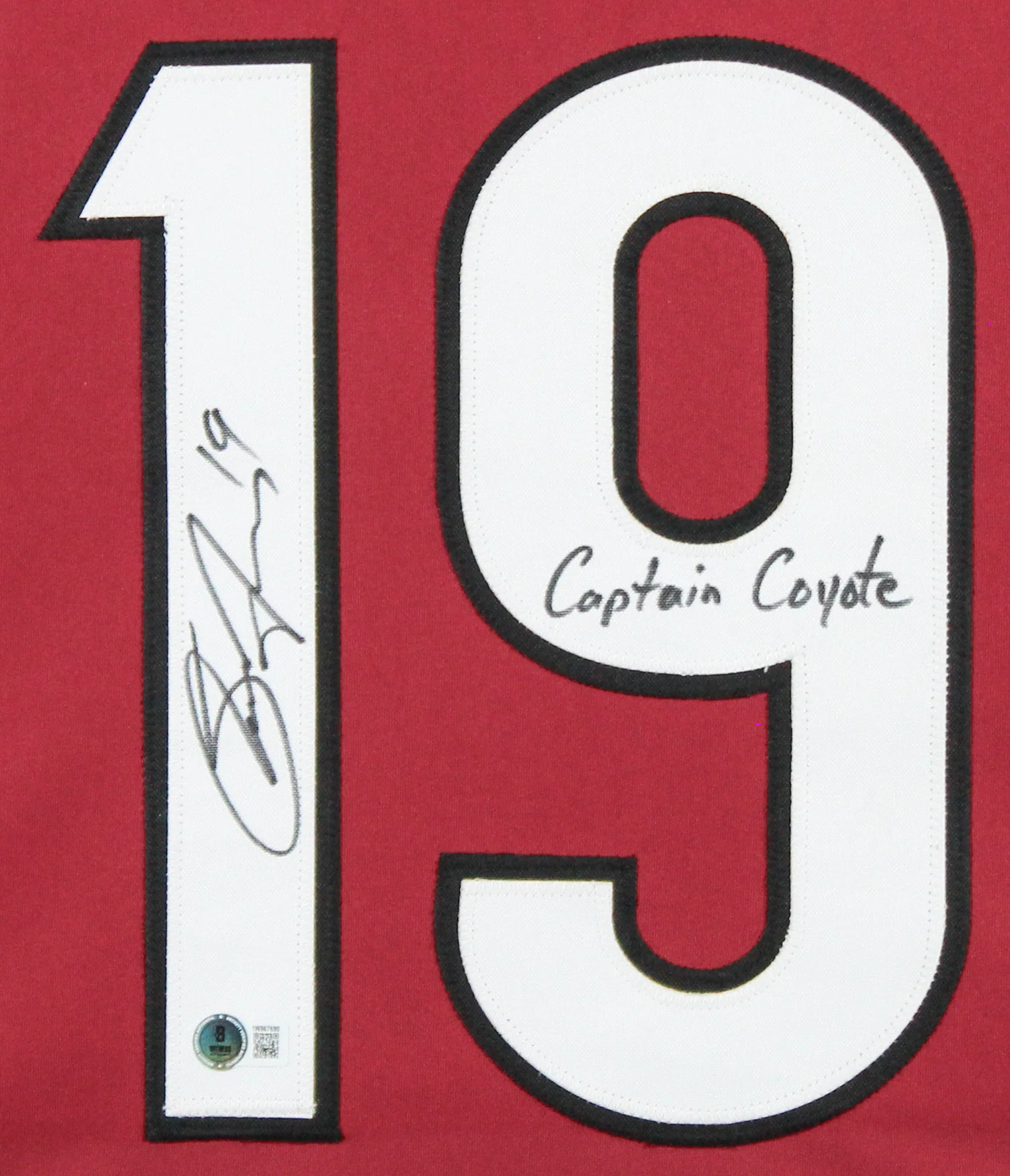 Shane Doan "Captain Coyote" Signed Maroon Pro Style Framed Jersey BAS Witnessed - Image 3