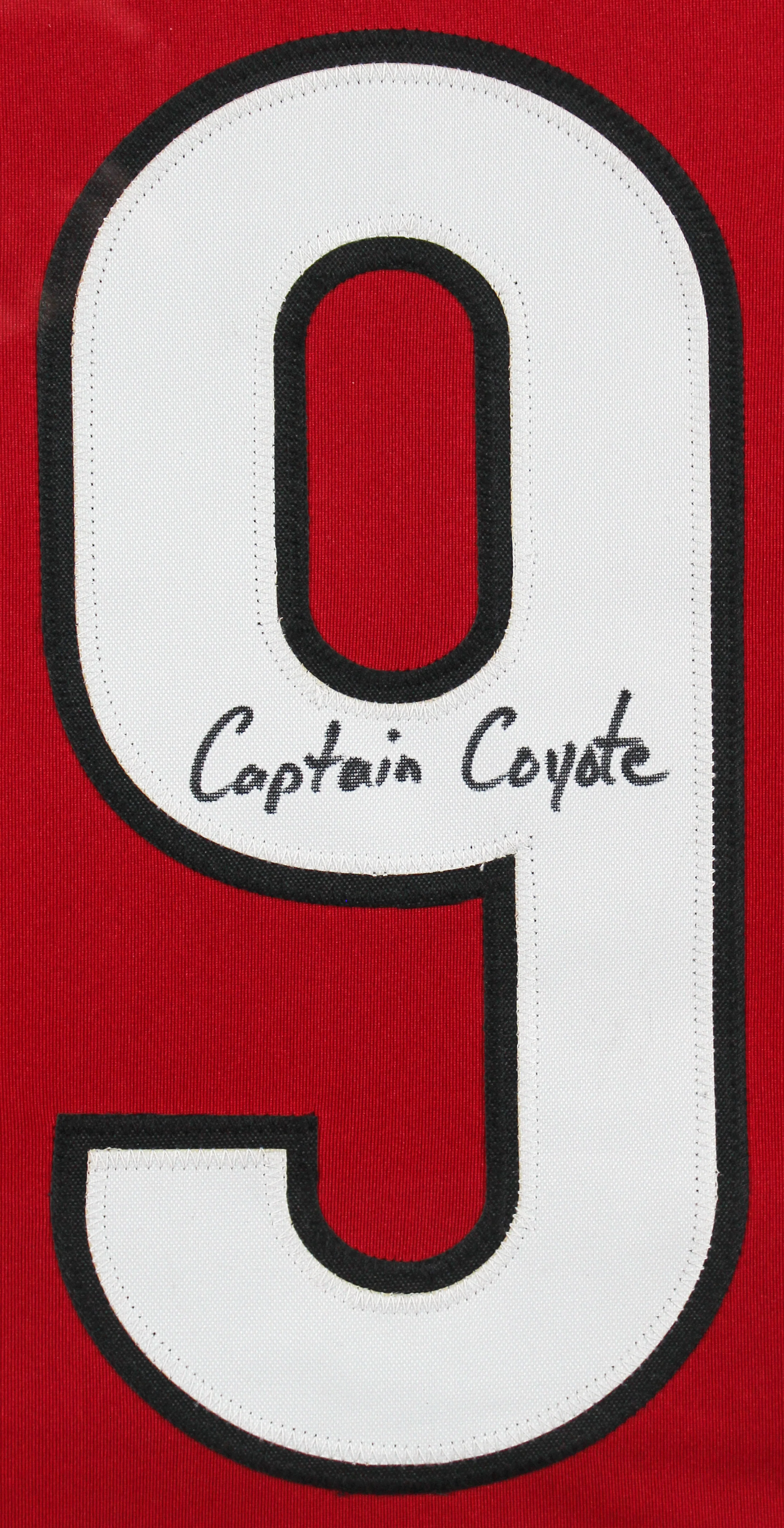 Shane Doan "Captain Coyote" Signed Red Pro Style Framed Jersey BAS Witnessed - Image 4