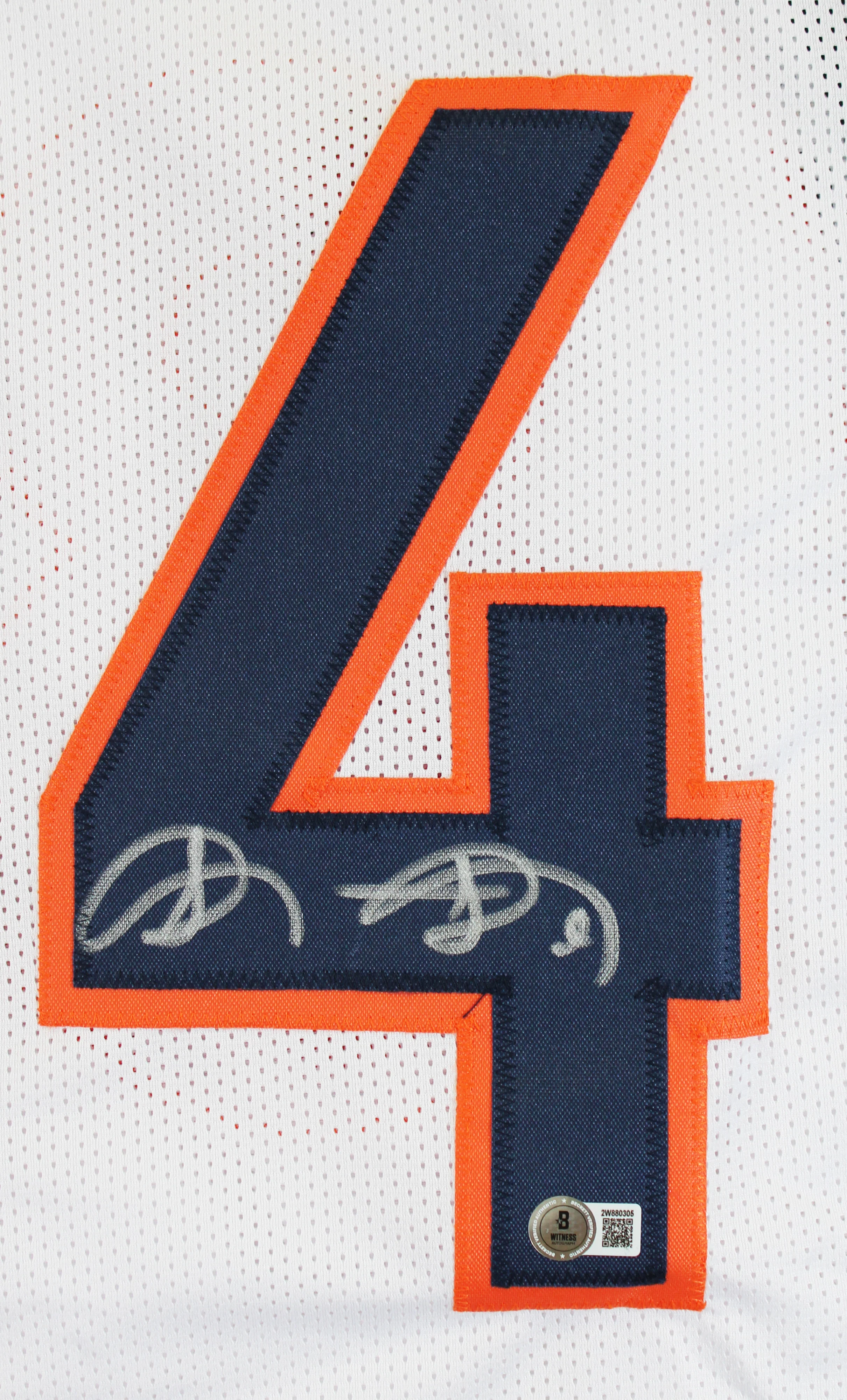 Shannon Sharpe Authentic Signed White Pro Style Framed Jersey BAS Witnessed - Image 3