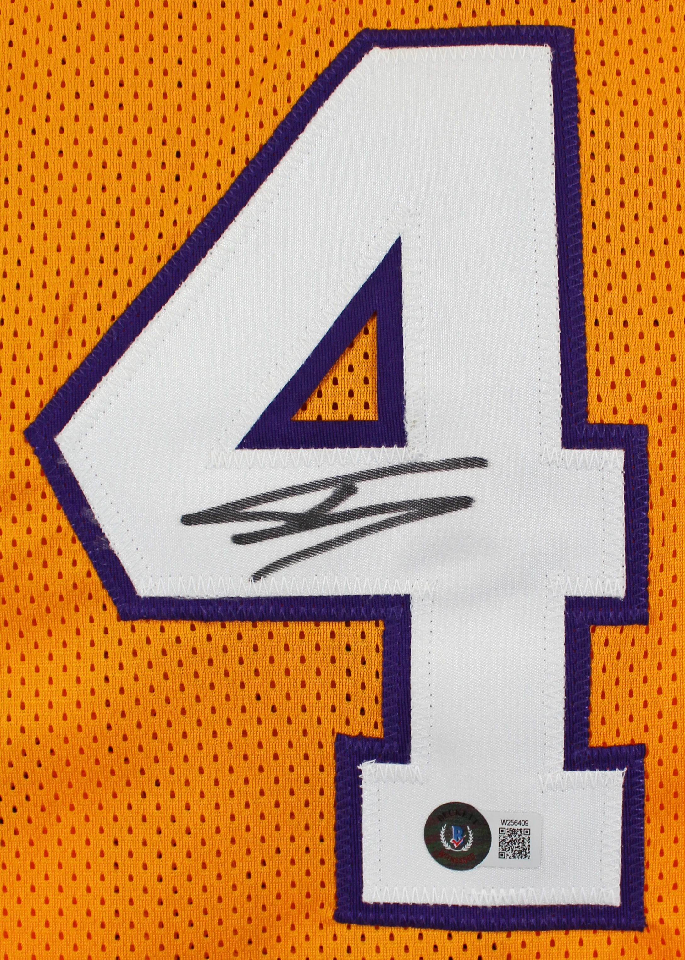 Shaquille O'Neal Authentic Signed Yellow Pro Style Jersey BAS Witnessed 2 - Image 3