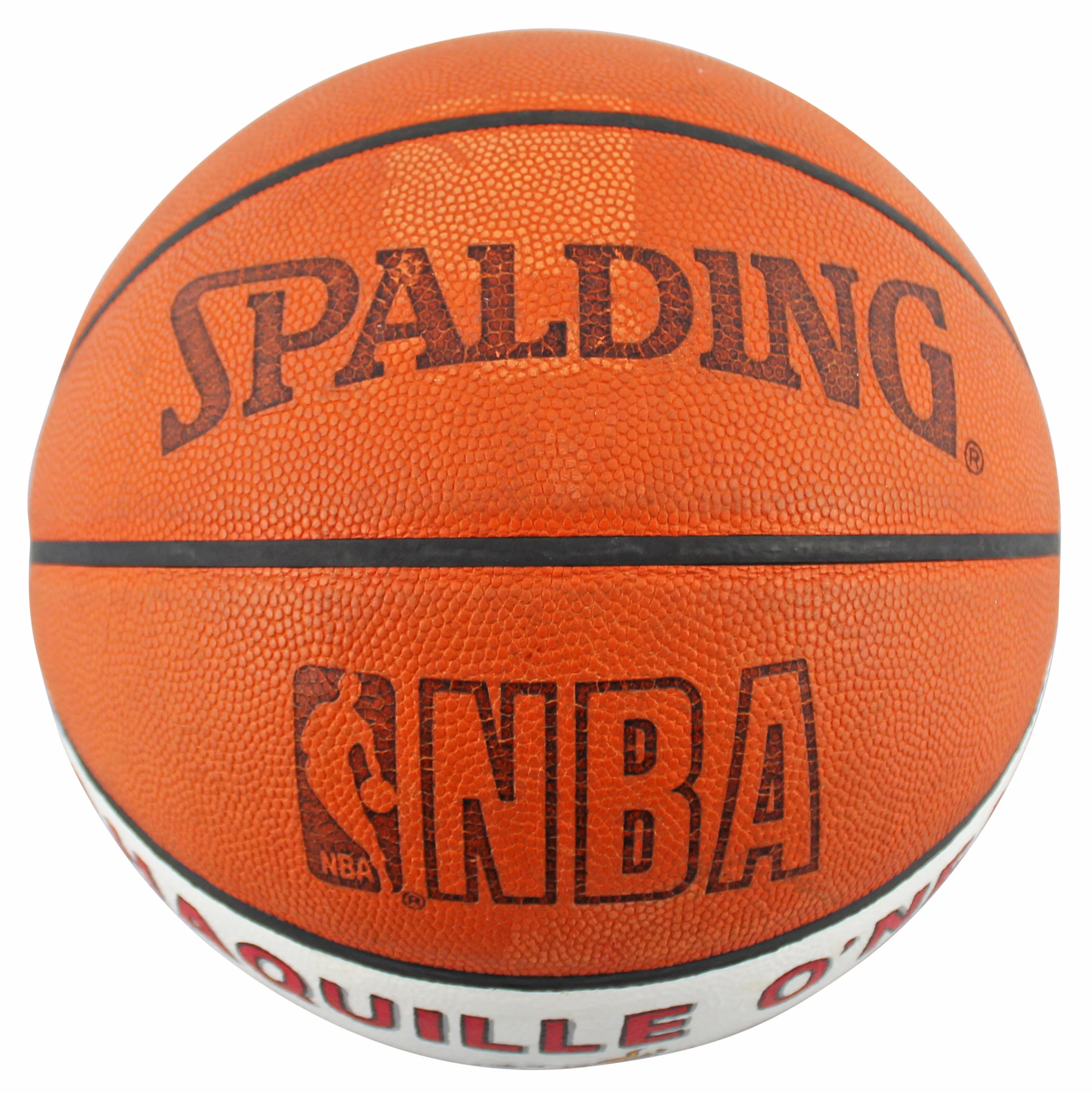 Shaquille O'Neal Game Used 10,000th Career Rebound Spalding NBA Game Basketball - Image 8