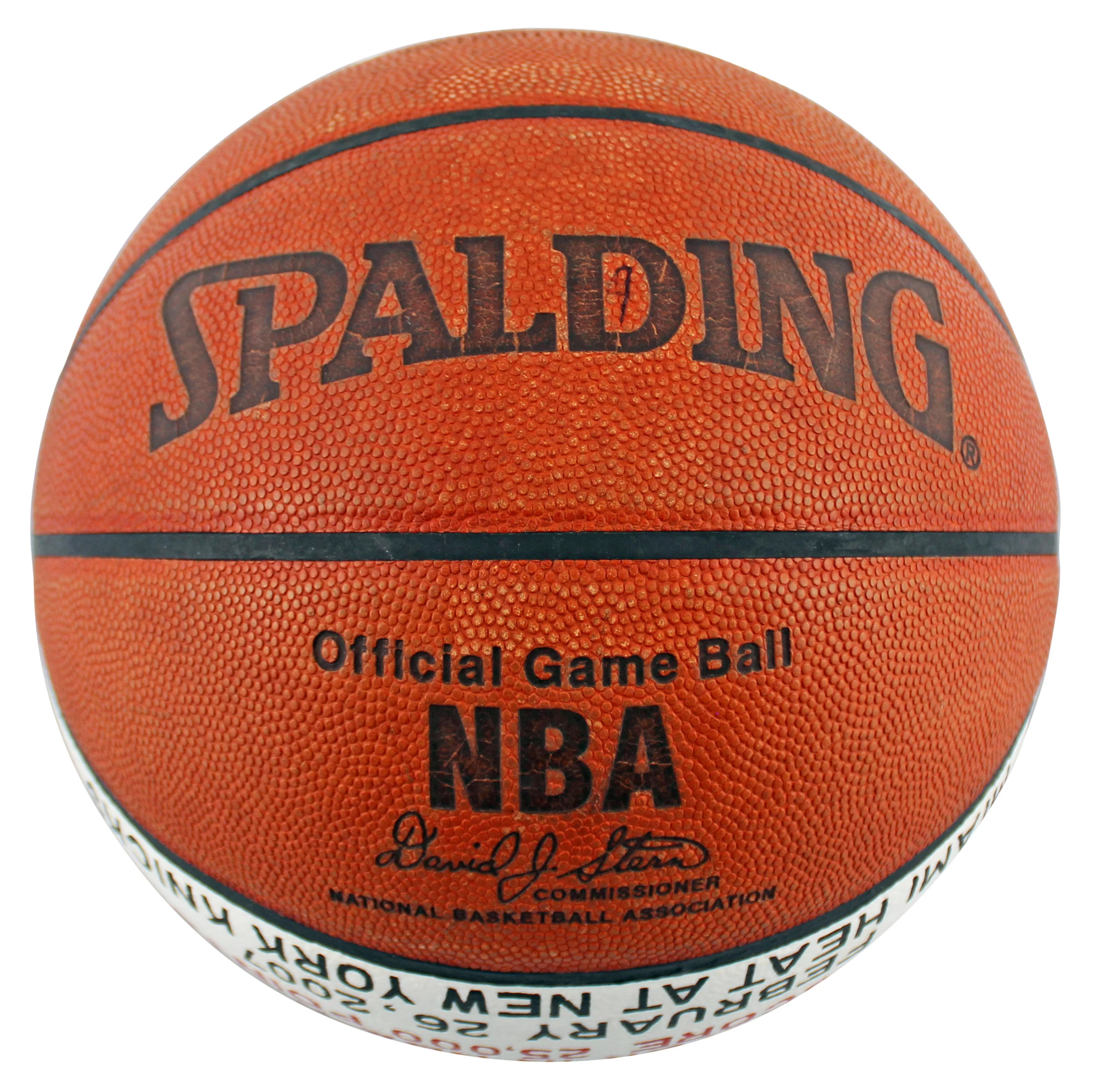 Shaquille O'Neal Game Used 25,000 Career Pts Scored Game Spalding NBA Basketball - Image 4
