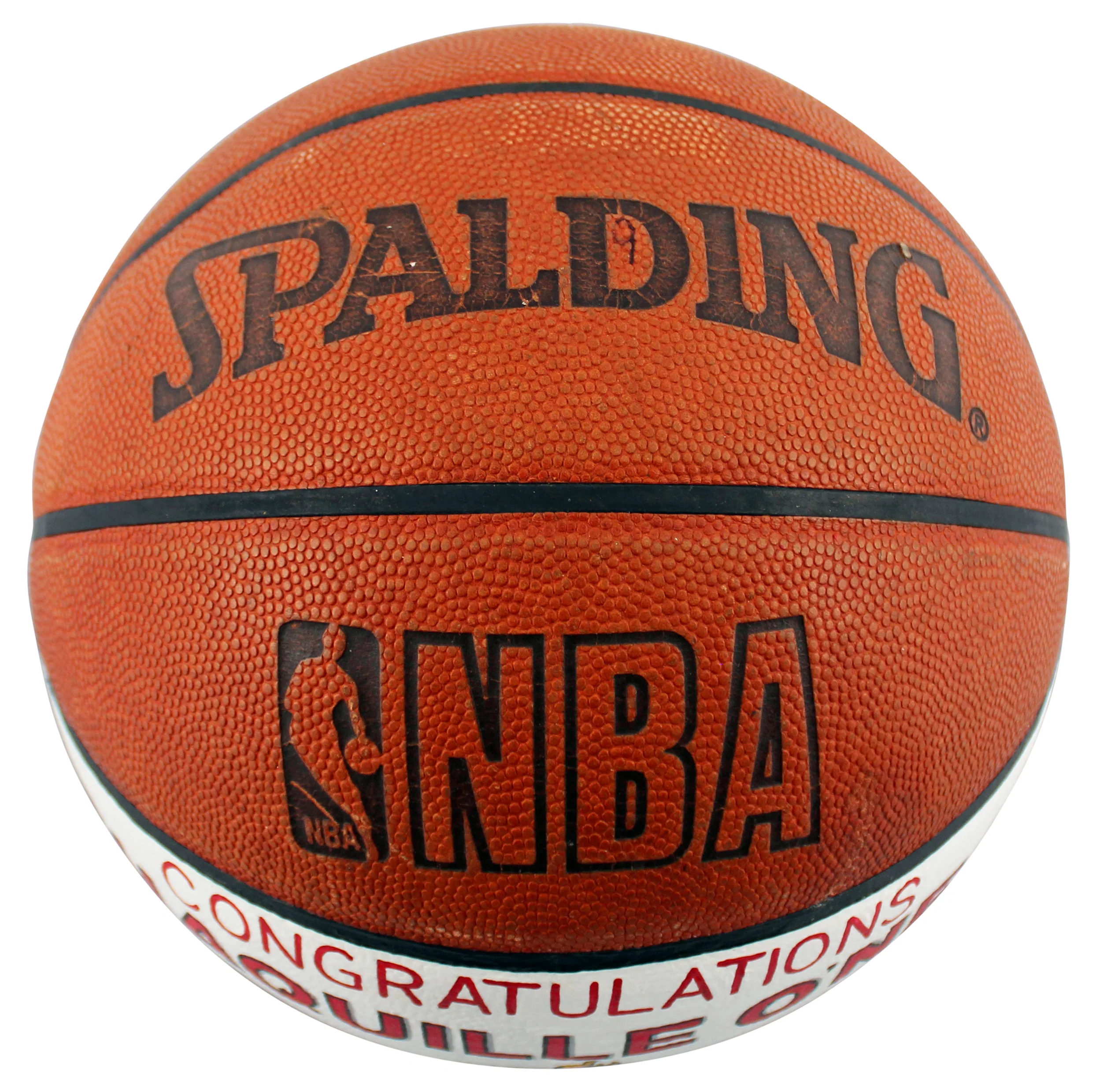 Shaquille O'Neal Game Used 25,000 Career Pts Scored Game Spalding NBA Basketball - Image 6