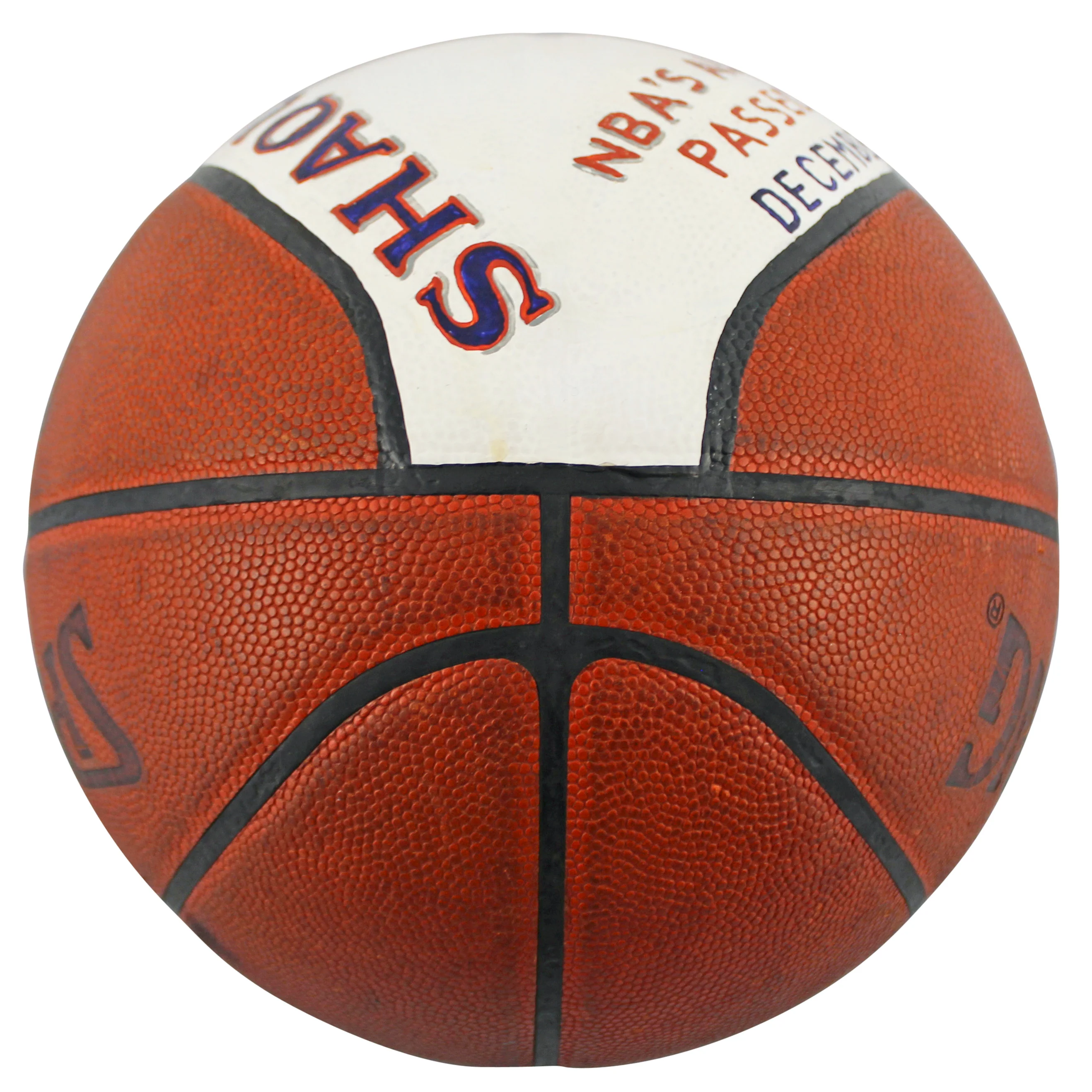 Shaquille O'Neal Game Used Basketball Reaching 8th On NBA Career Scoring List - Image 8