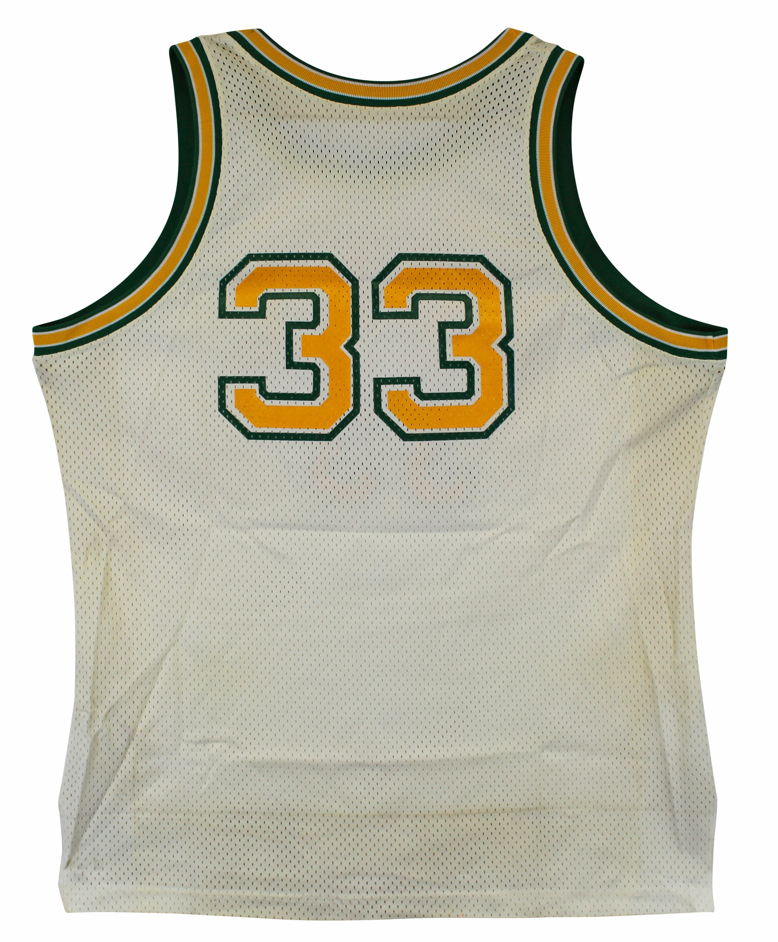 Shaquille O'Neal Game Used White 1987-89 Cole High School Champion Jersey SIA - Image 3