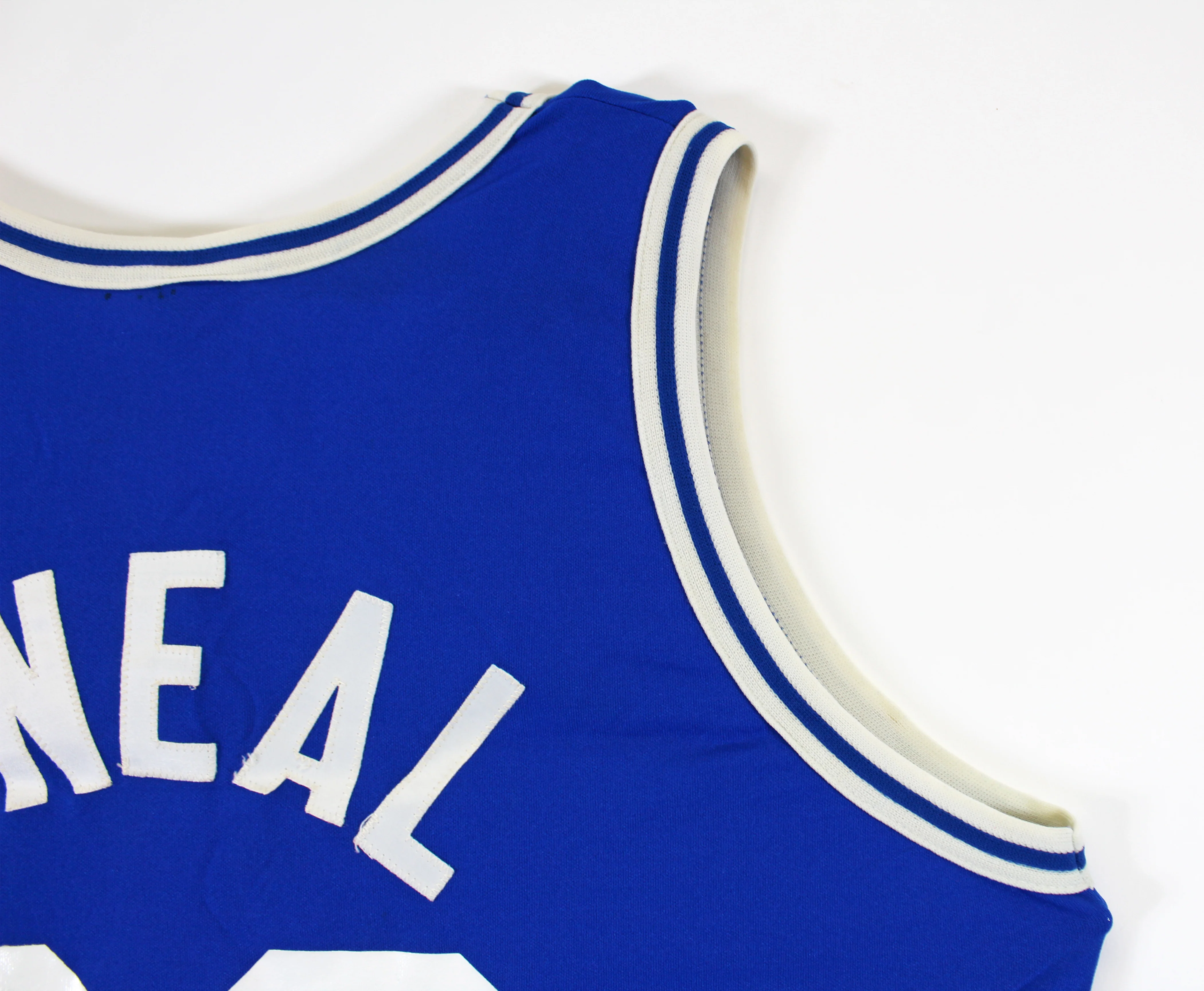Shaquille O'Neal Game Worn Blue 1989 High School ASG Jersey SIA Photomatched - Image 6