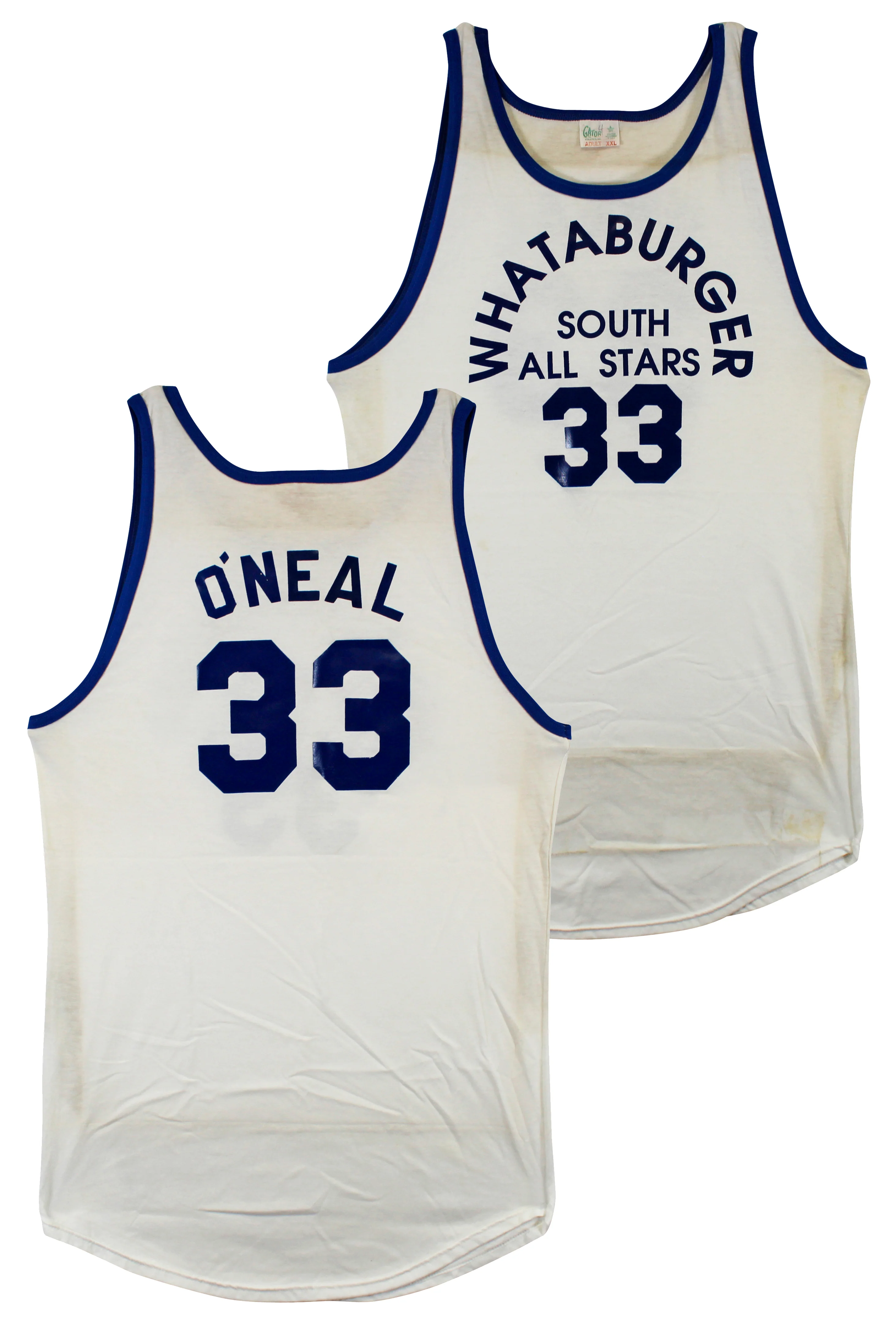 Shaquille O'Neal Game Worn White 1989 High School ASG Gator Athletics Jersey SIA - Image 2