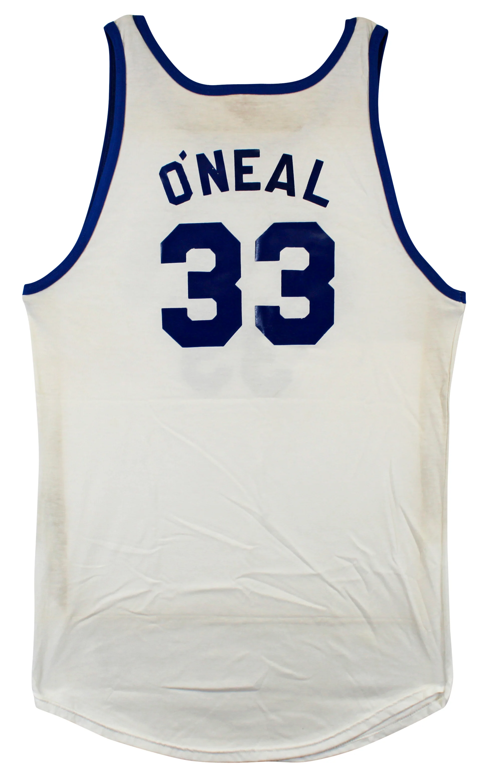 Shaquille O'Neal Game Worn White 1989 High School ASG Gator Athletics Jersey SIA - Image 3