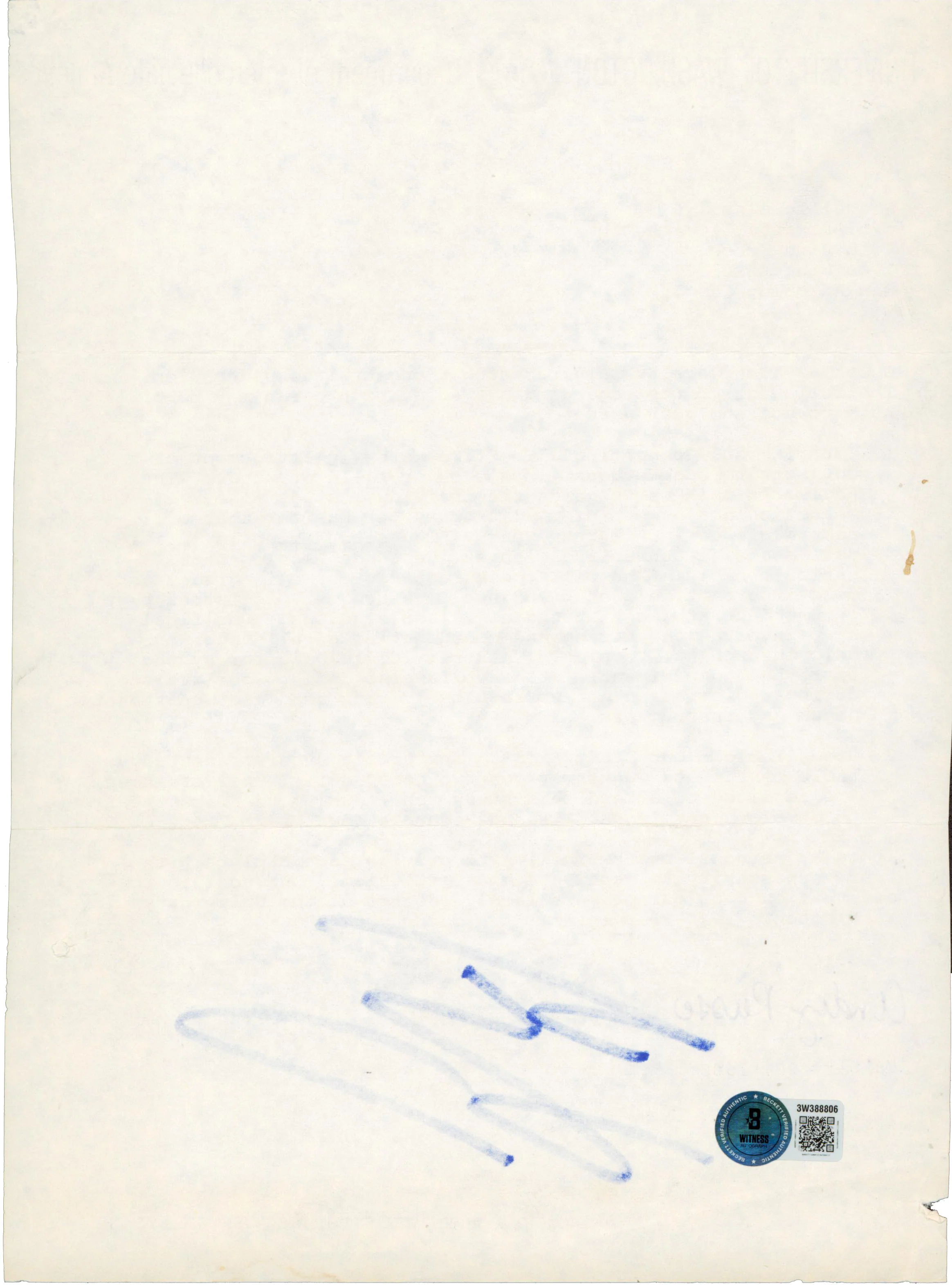 Shaquille O'Neal Signed 1988 University of Washington Recruitment Letter BAS - Image 3