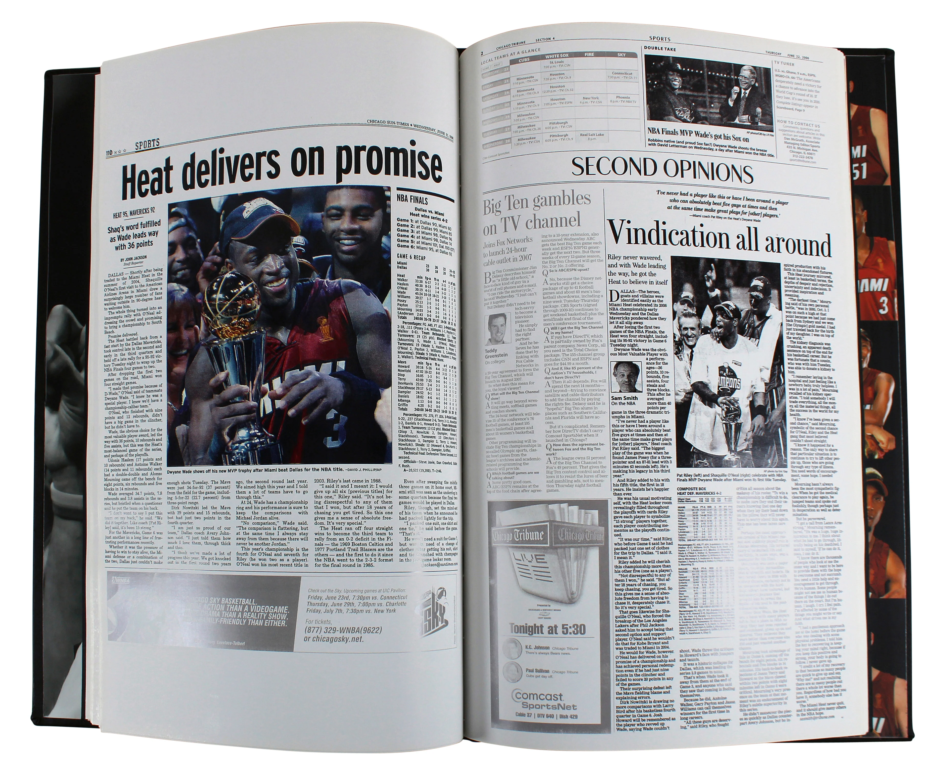 Shaquille O'Neal Signed 2006 NBA Championship 15 Strong Coffee Table Book BAS - Image 6
