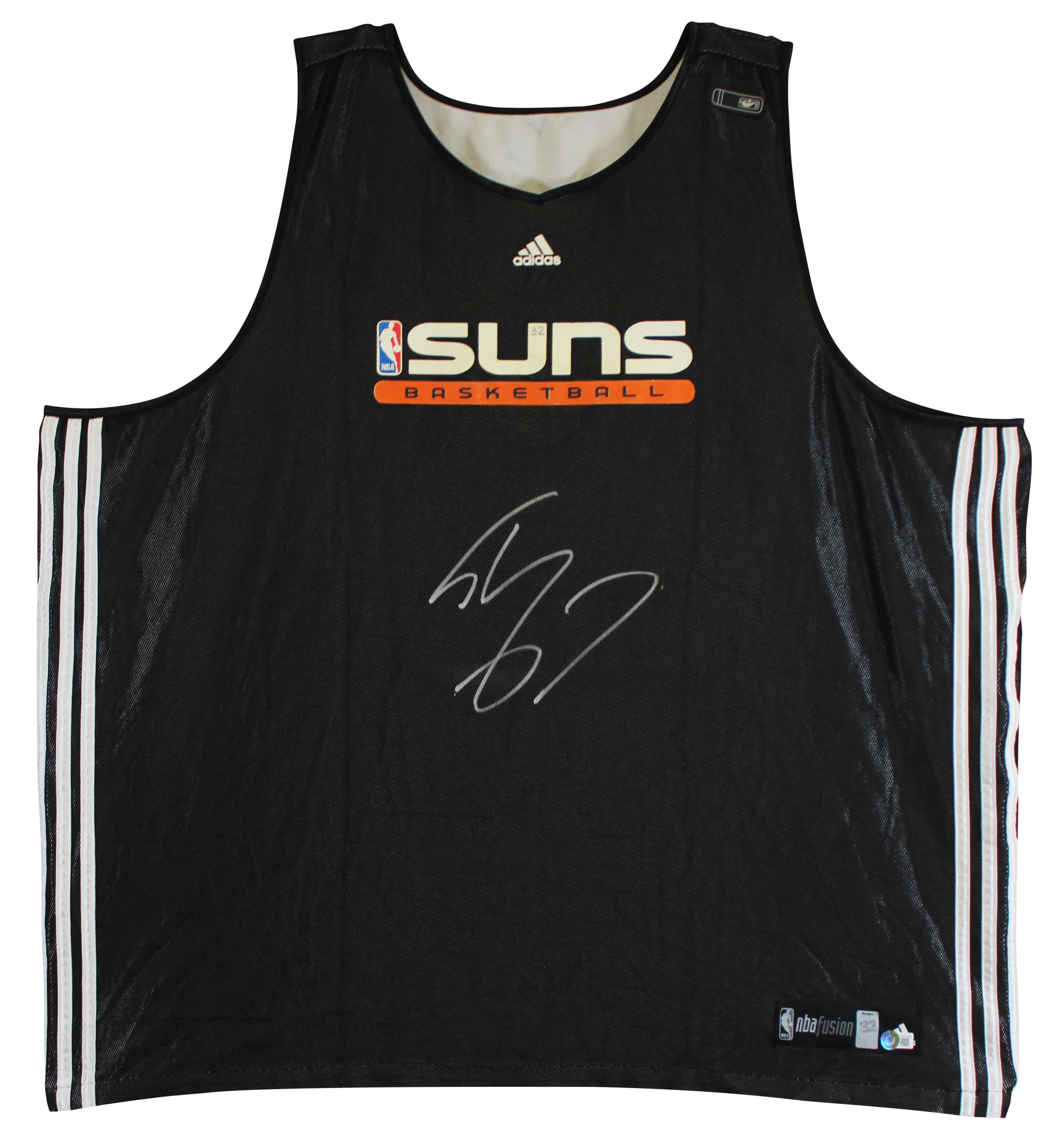 Shaquille O'Neal Signed Black Adidas Practice Reversible Jersey BAS W #WX21539