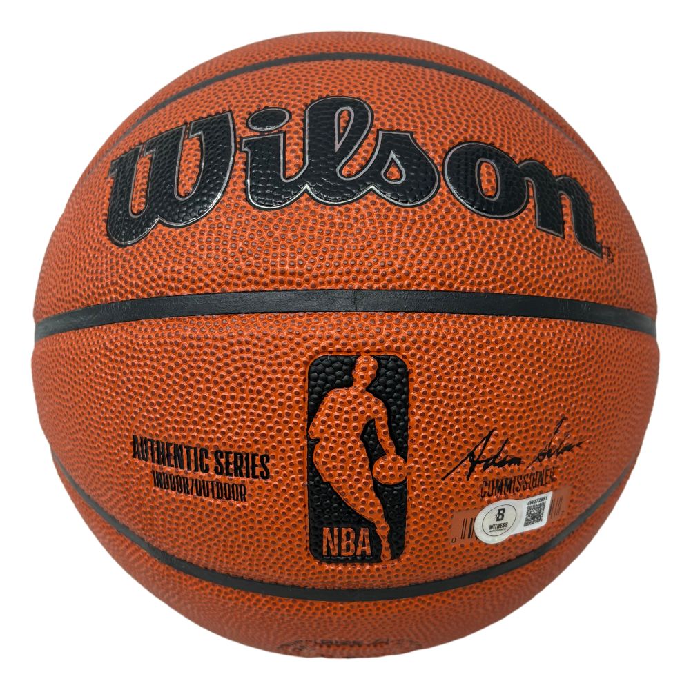 Shaquille O'Neal Los Angeles Lakers Signed Wilson NBA I/O Basketball BAS - Image 2