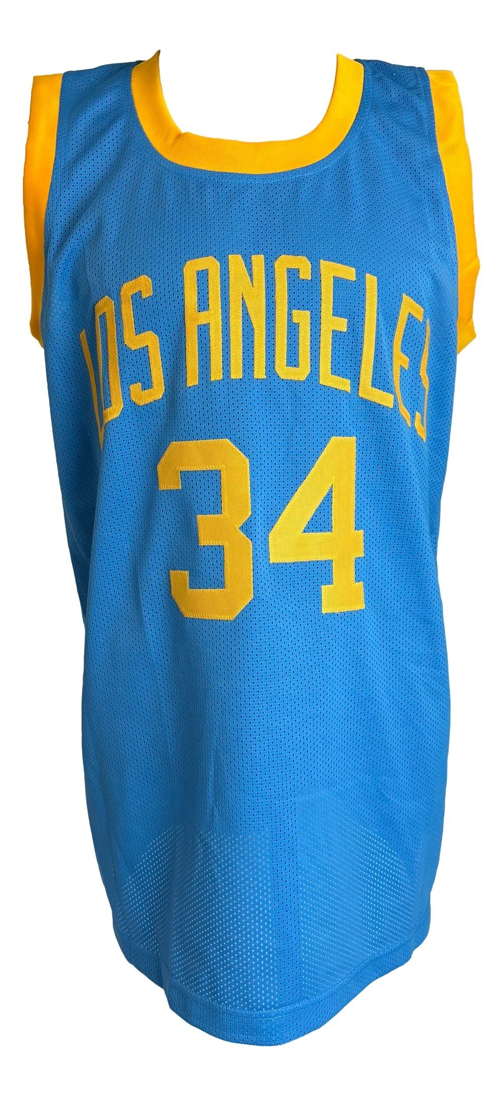Shaquille O'Neal Los Angeles Signed Light Blue Basketball Jersey BAS - Image 3