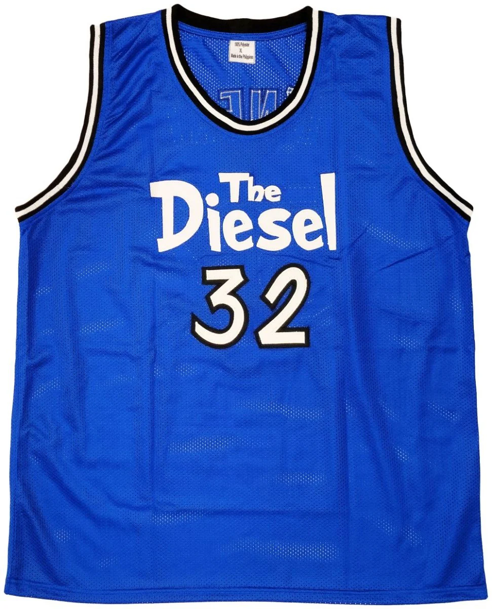 Shaquille O'Neal Orlando Signed Blue Basketball Jersey BAS - Image 3