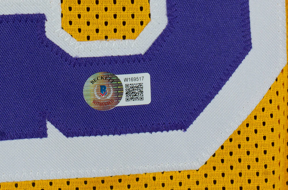 Shaquille O'Neal Signed Custom Yellow Pro Style Basketball Jersey BAS - Image 3