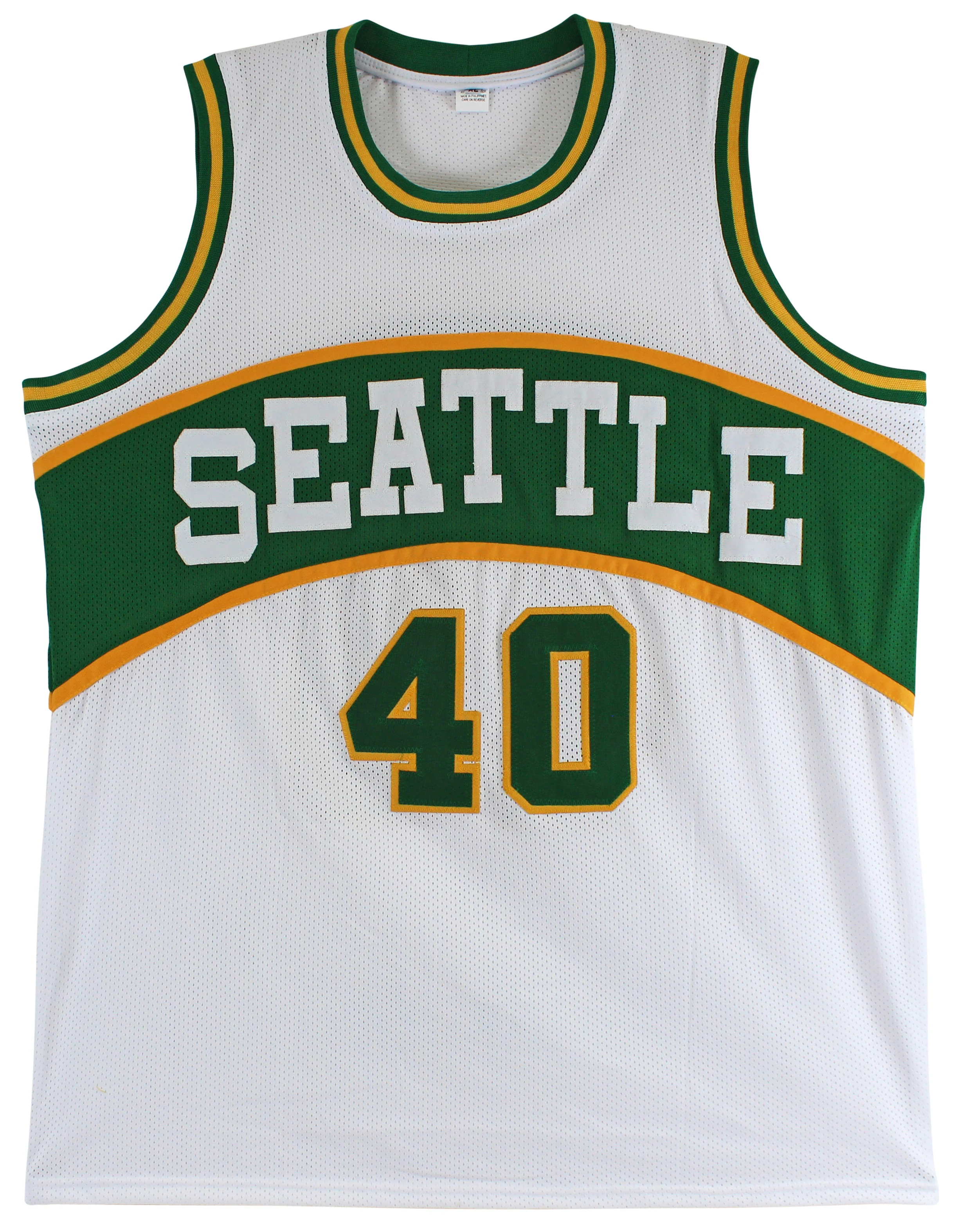 Shawn Kemp Authentic Signed White Pro Style Jersey Autographed BAS Witnessed - Image 4